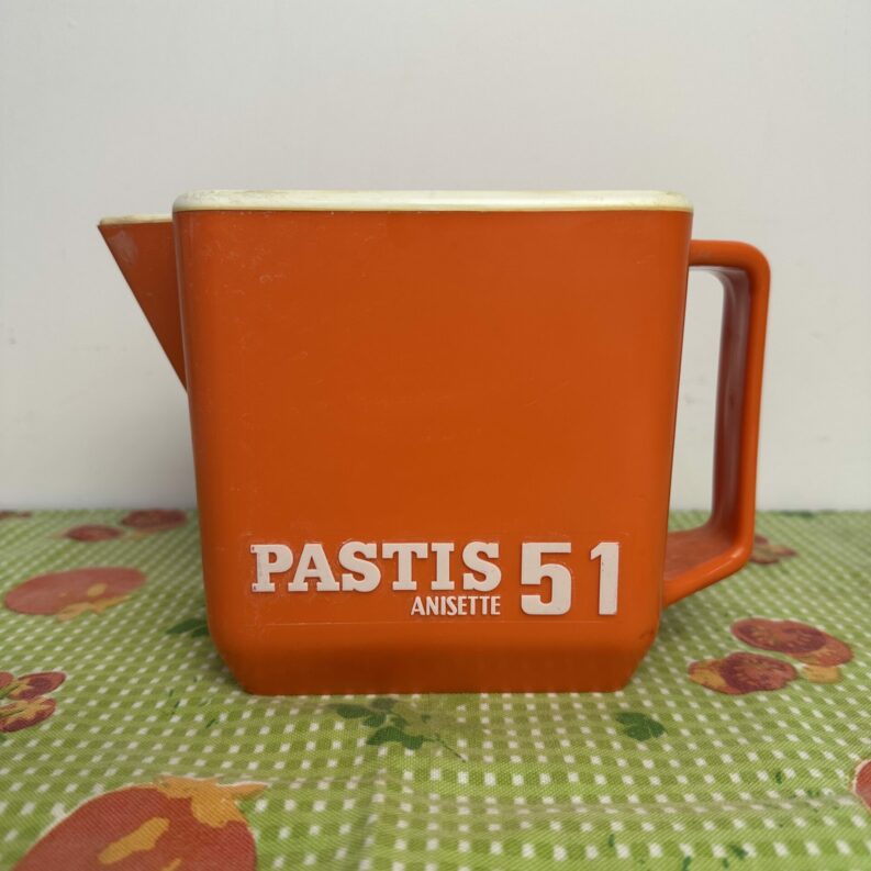 Pichet Pastis 51 vintage orange