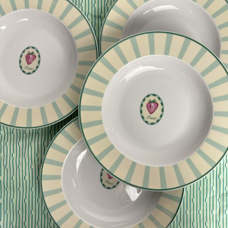 Assiettes creuses Guy Degrenne Tendre Jardin