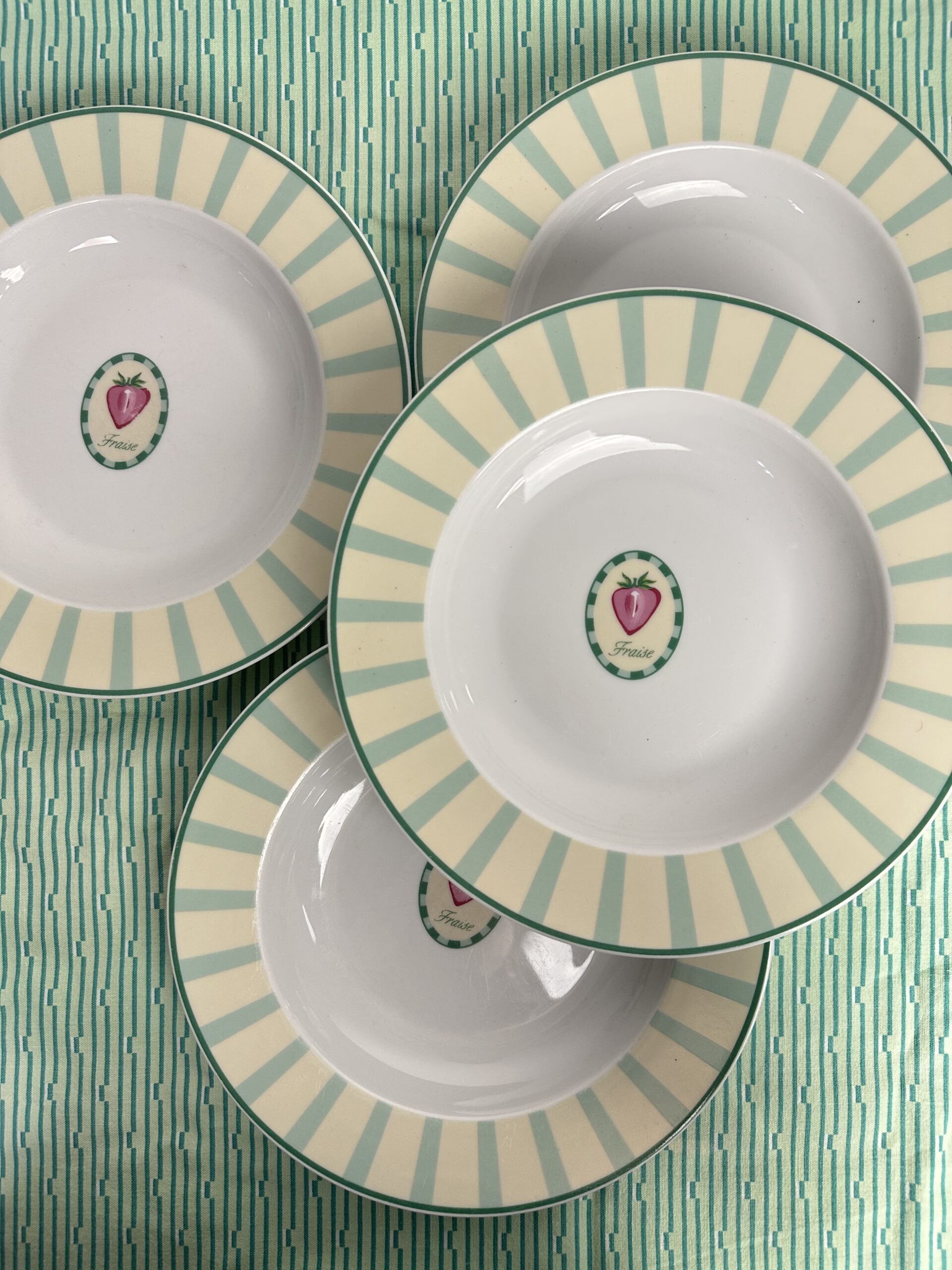 Assiettes creuses Guy Degrenne Tendre Jardin