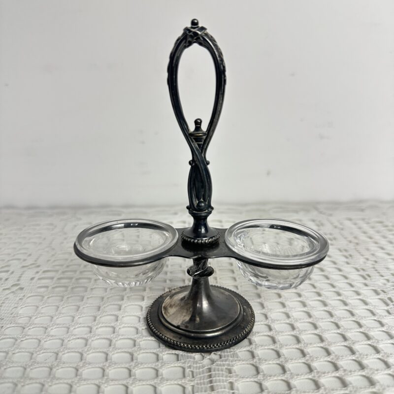 Double salière Christofle métal argenté