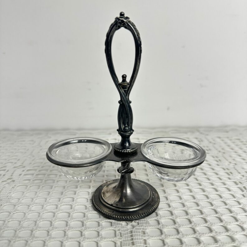 Double salière Christofle métal argenté