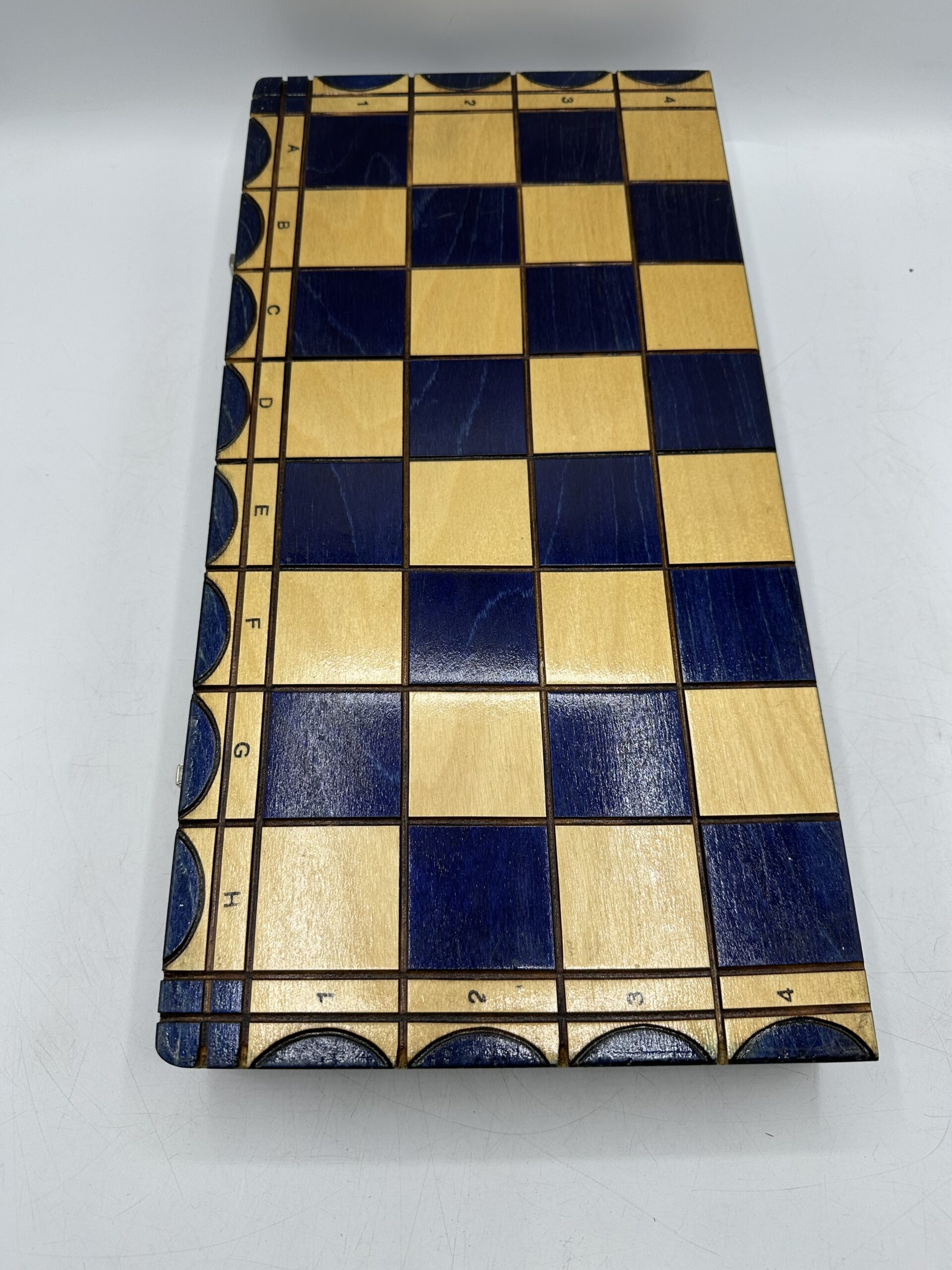 Jeu d'échecs en bois vintage – Image 11