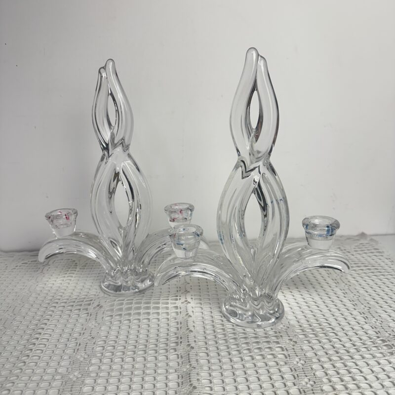 Duo bougeoirs cristal de Vannes