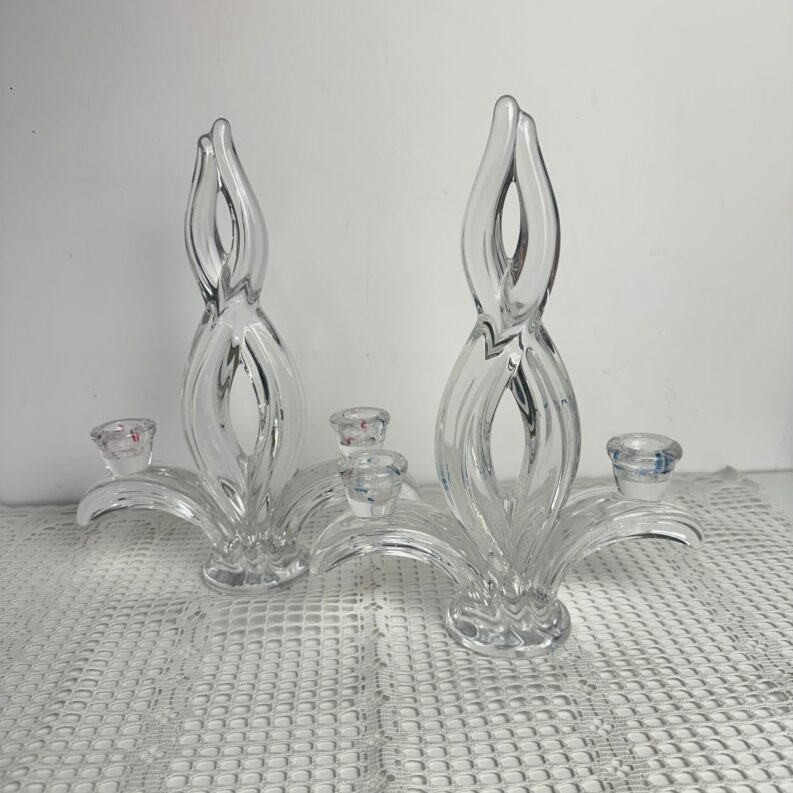 Duo bougeoirs cristal de Vannes