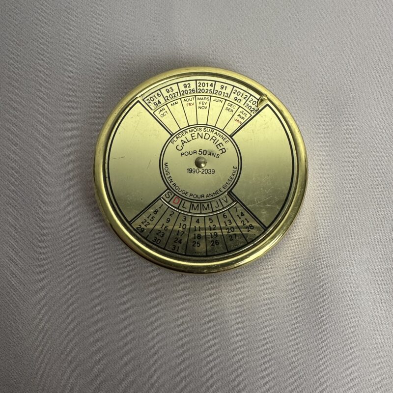 Ancien calendrier 50 ans vintage