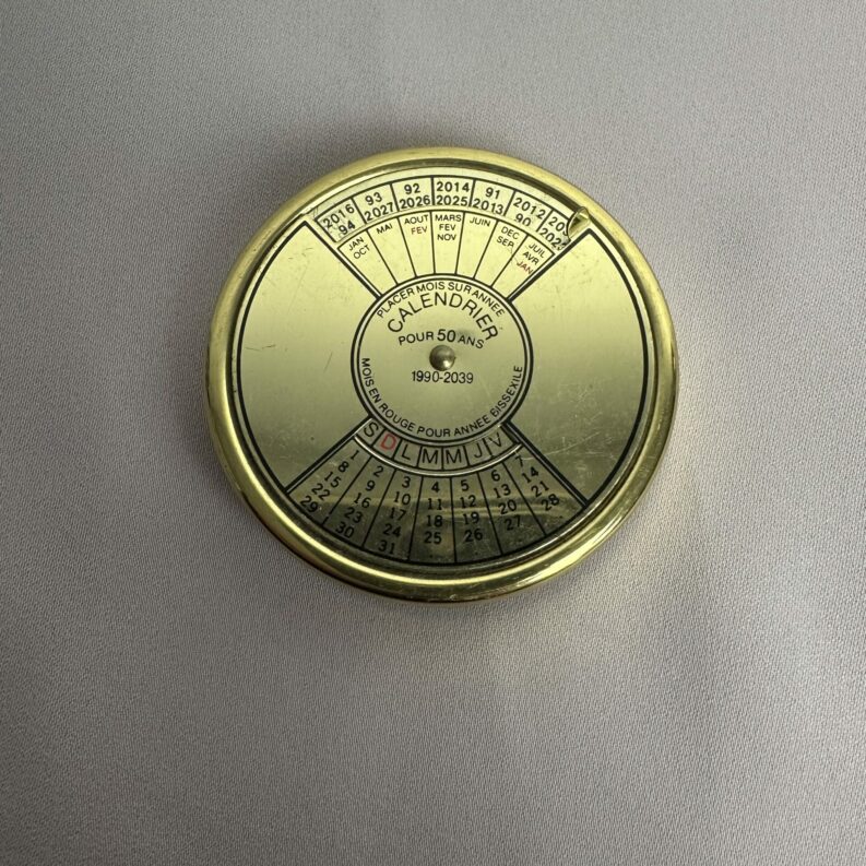 Ancien calendrier 50 ans vintage