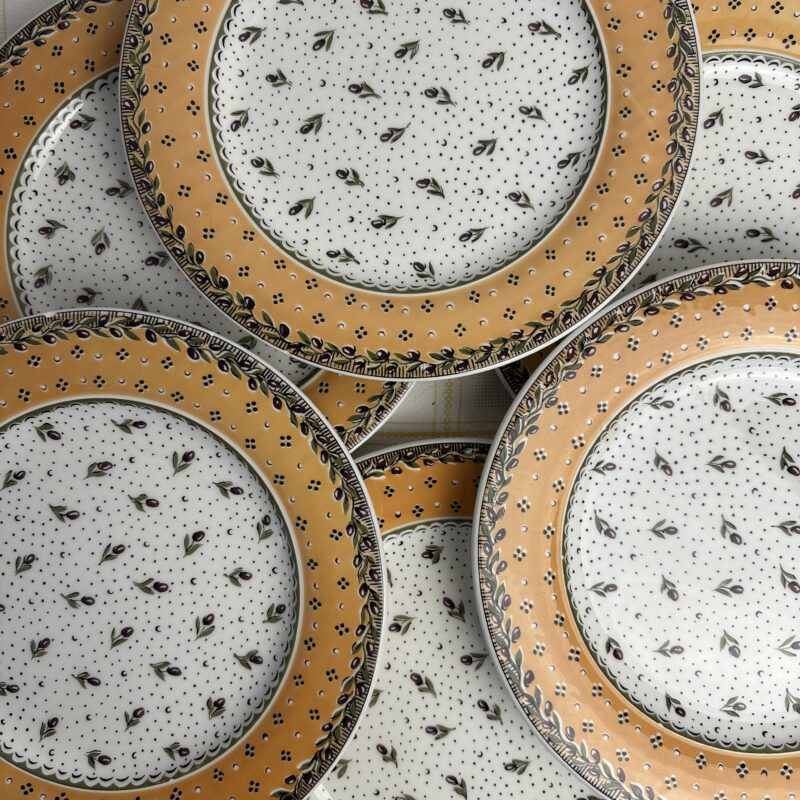 8 assiettes Geneviève Lethu Mado 1996