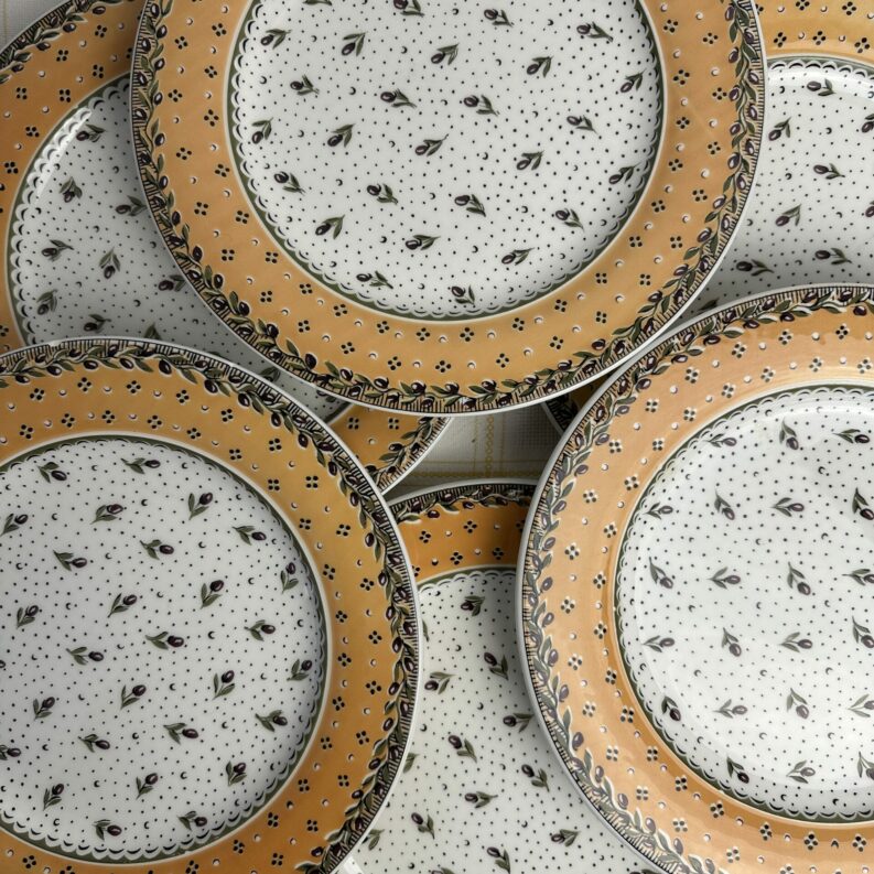 8 assiettes Geneviève Lethu Mado 1996