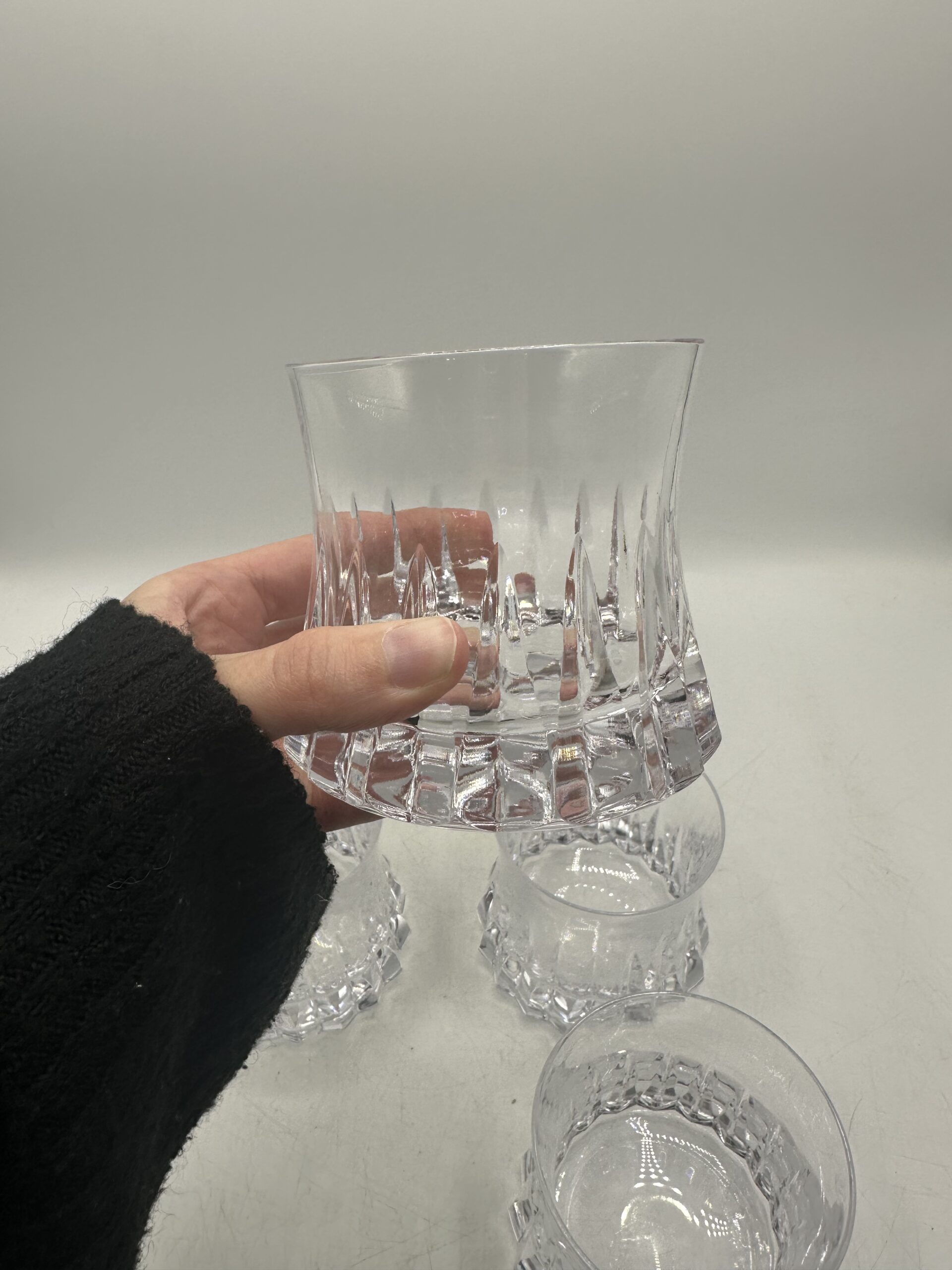 4 verres à whisky cristal Bayel – Image 5
