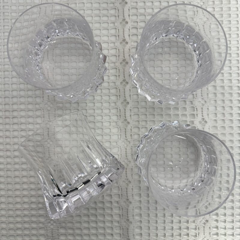 4 verres à whisky cristal Bayel