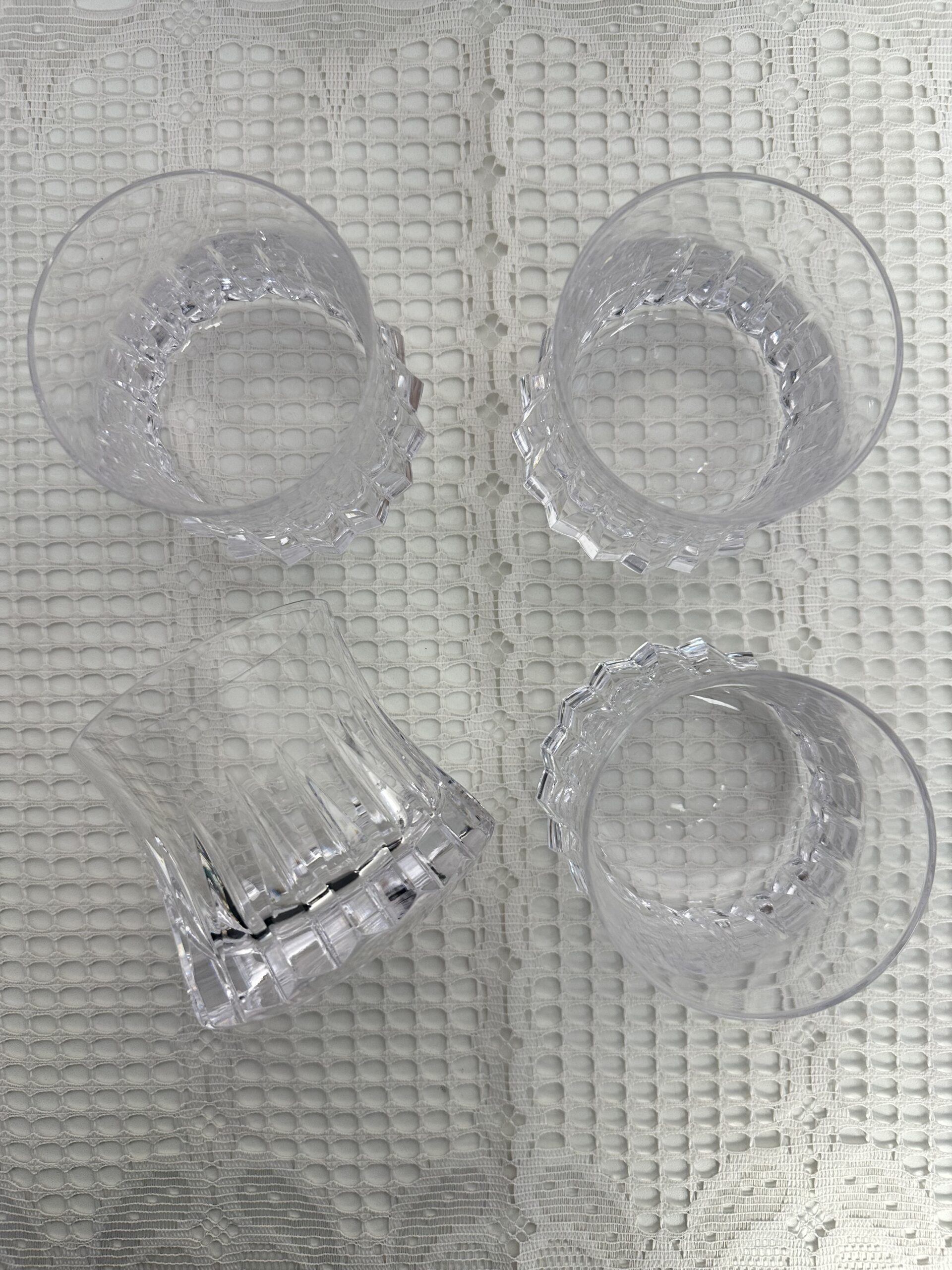 4 verres à whisky cristal Bayel