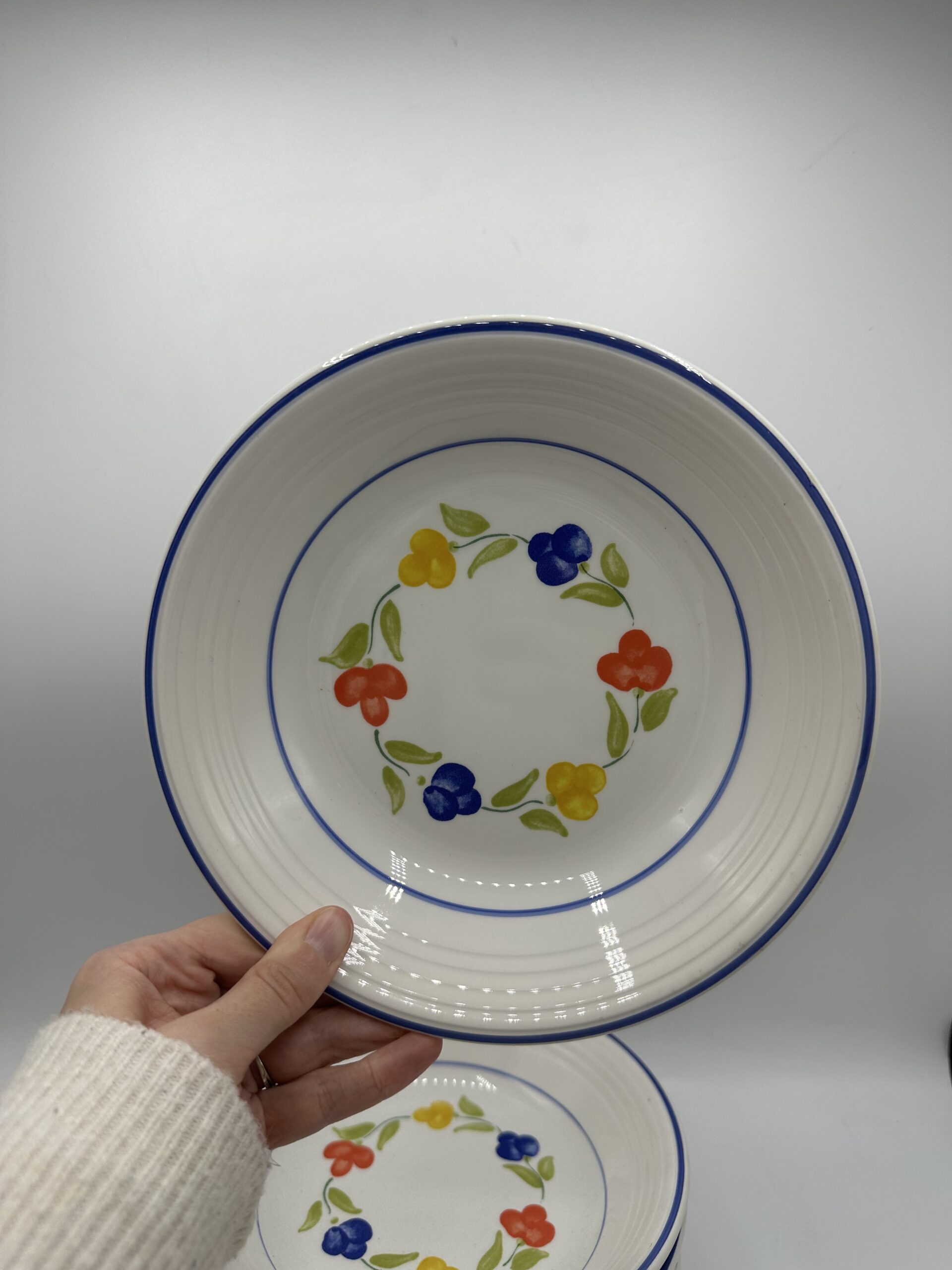 8 assiettes creuses Total Quadrifoglio – Image 8