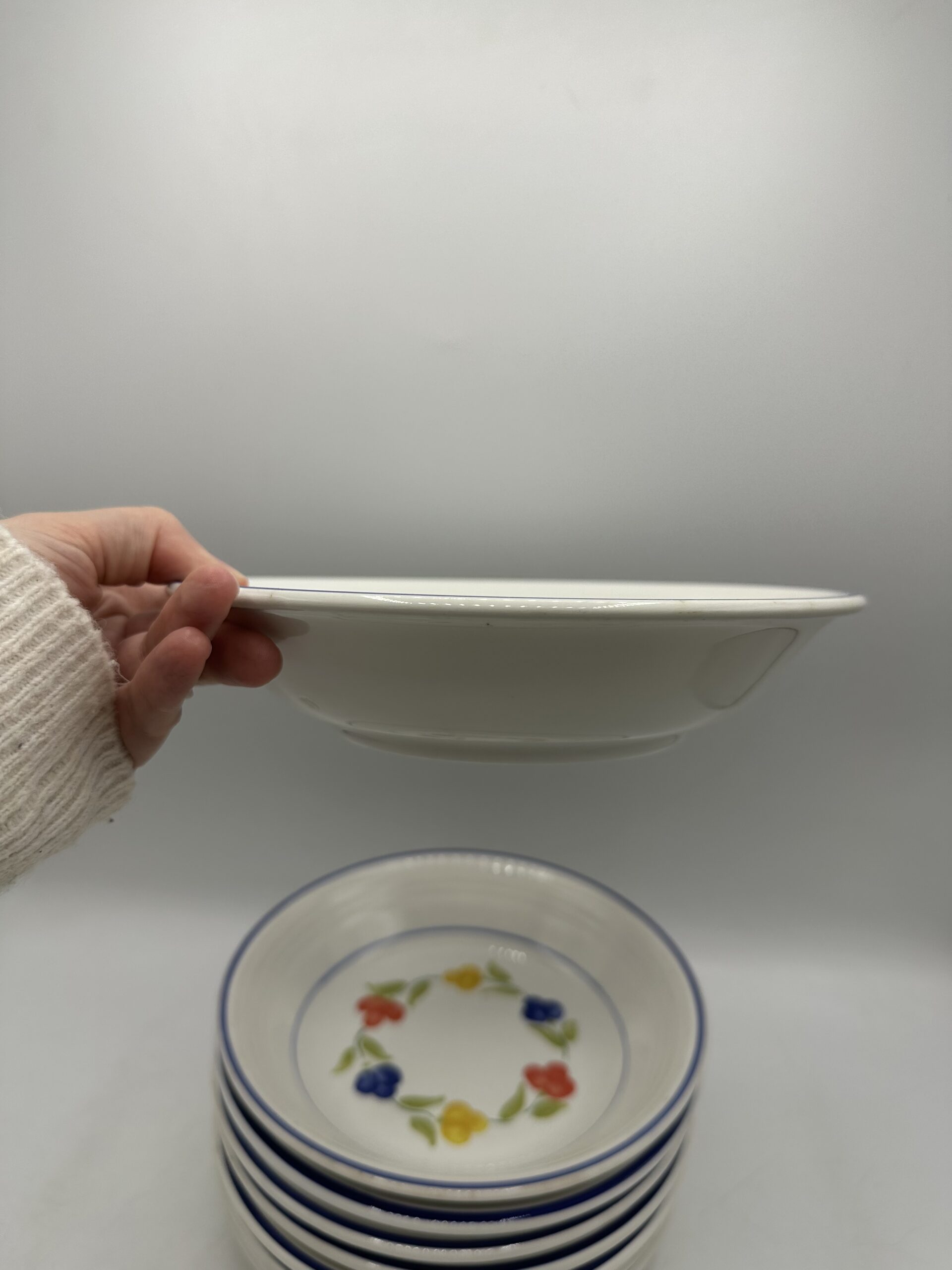 8 assiettes creuses Total Quadrifoglio – Image 7