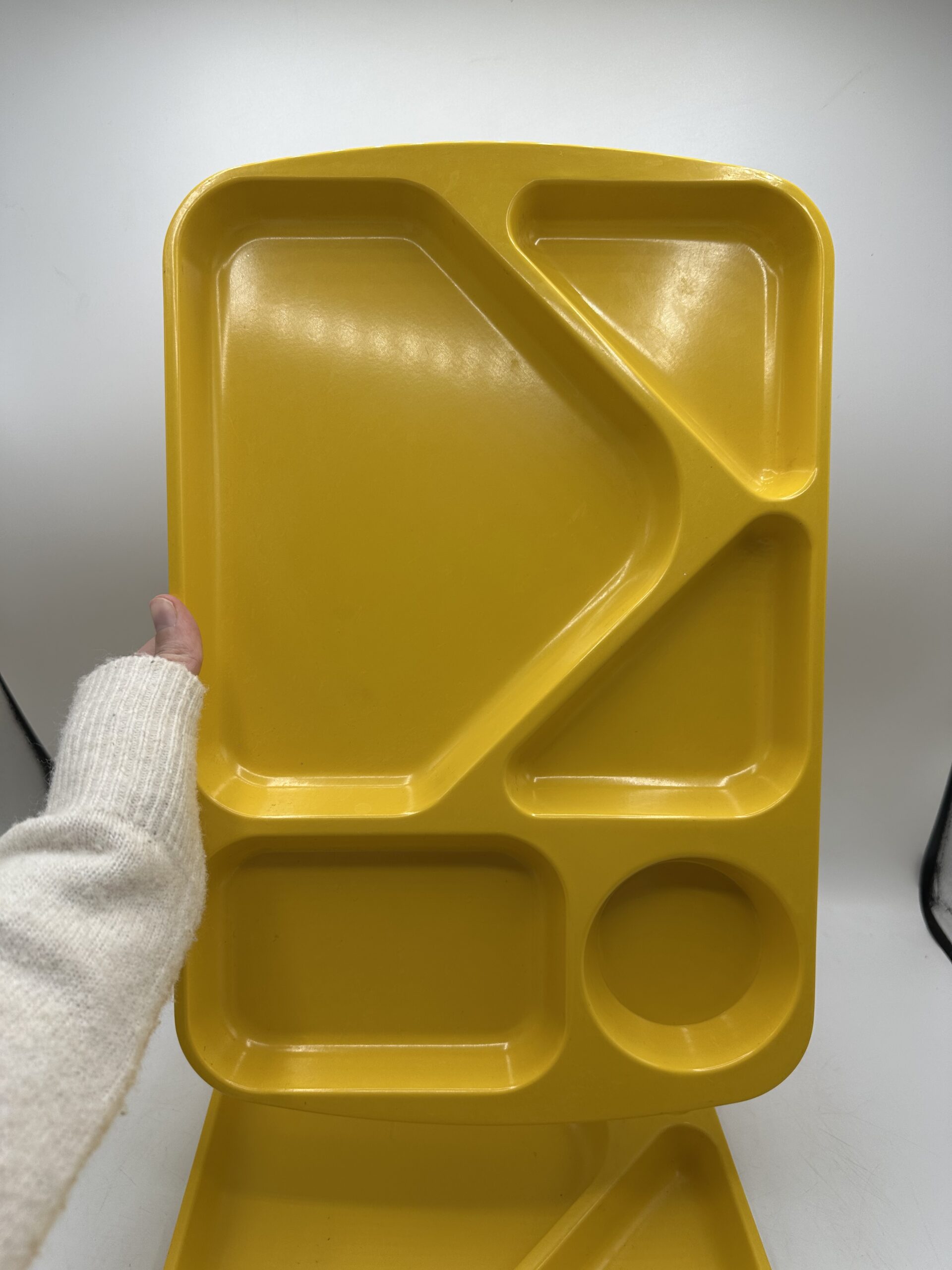 Duo plateau télé vintage mélamine – Image 3