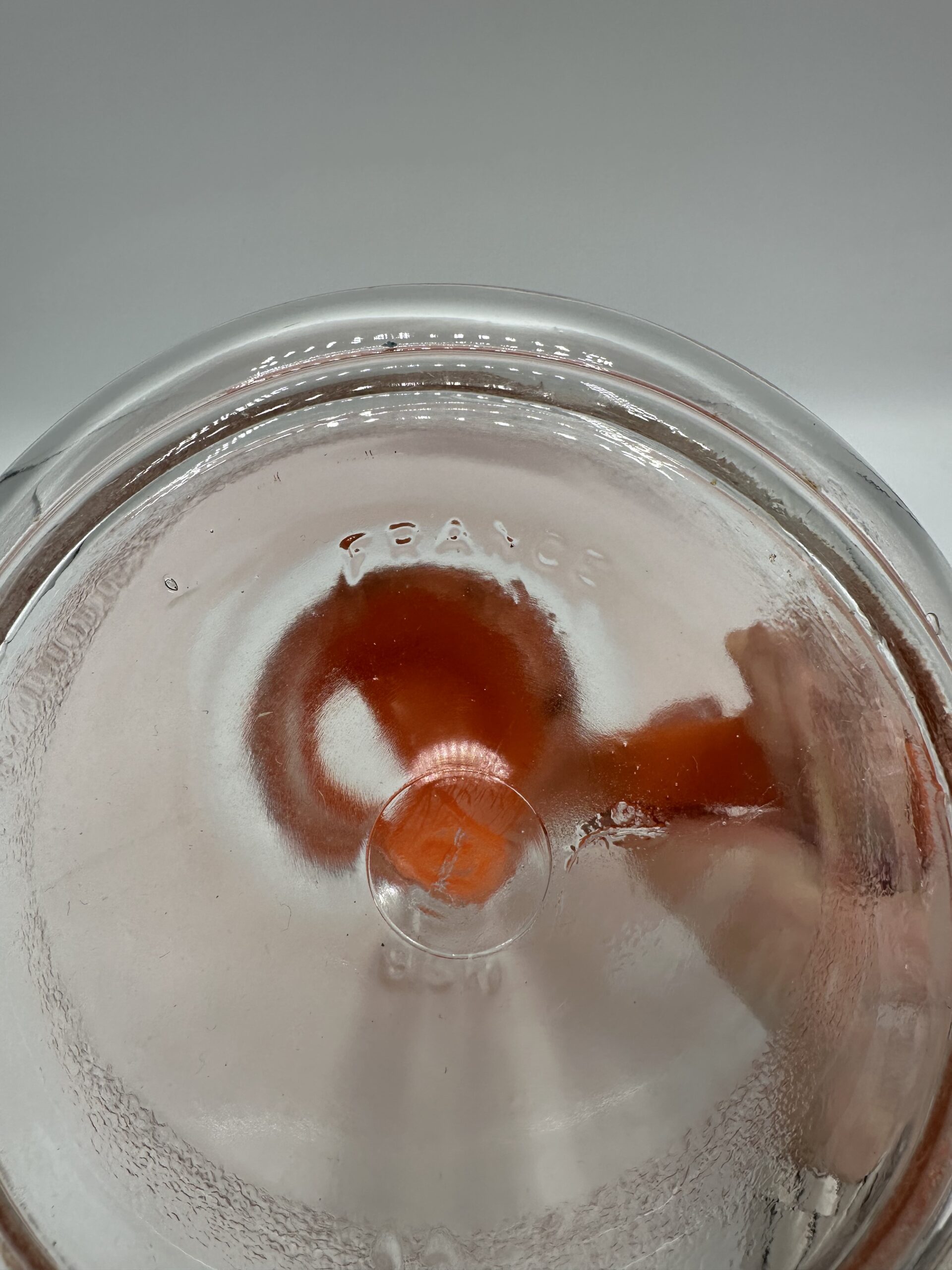 Carafe verseuse en verre vintage orange années 70 – Image 8