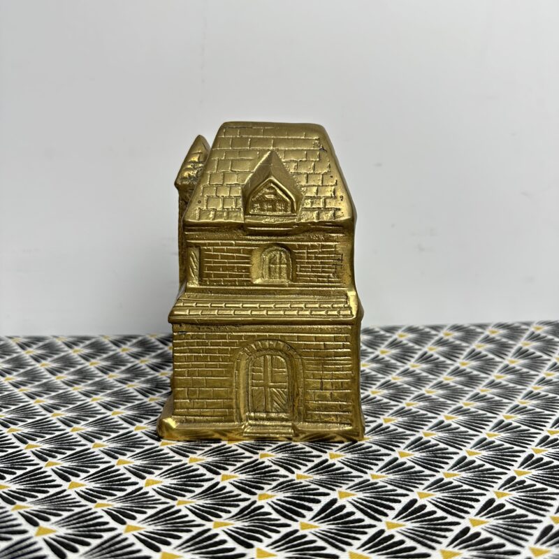 Tirelire ancienne laiton