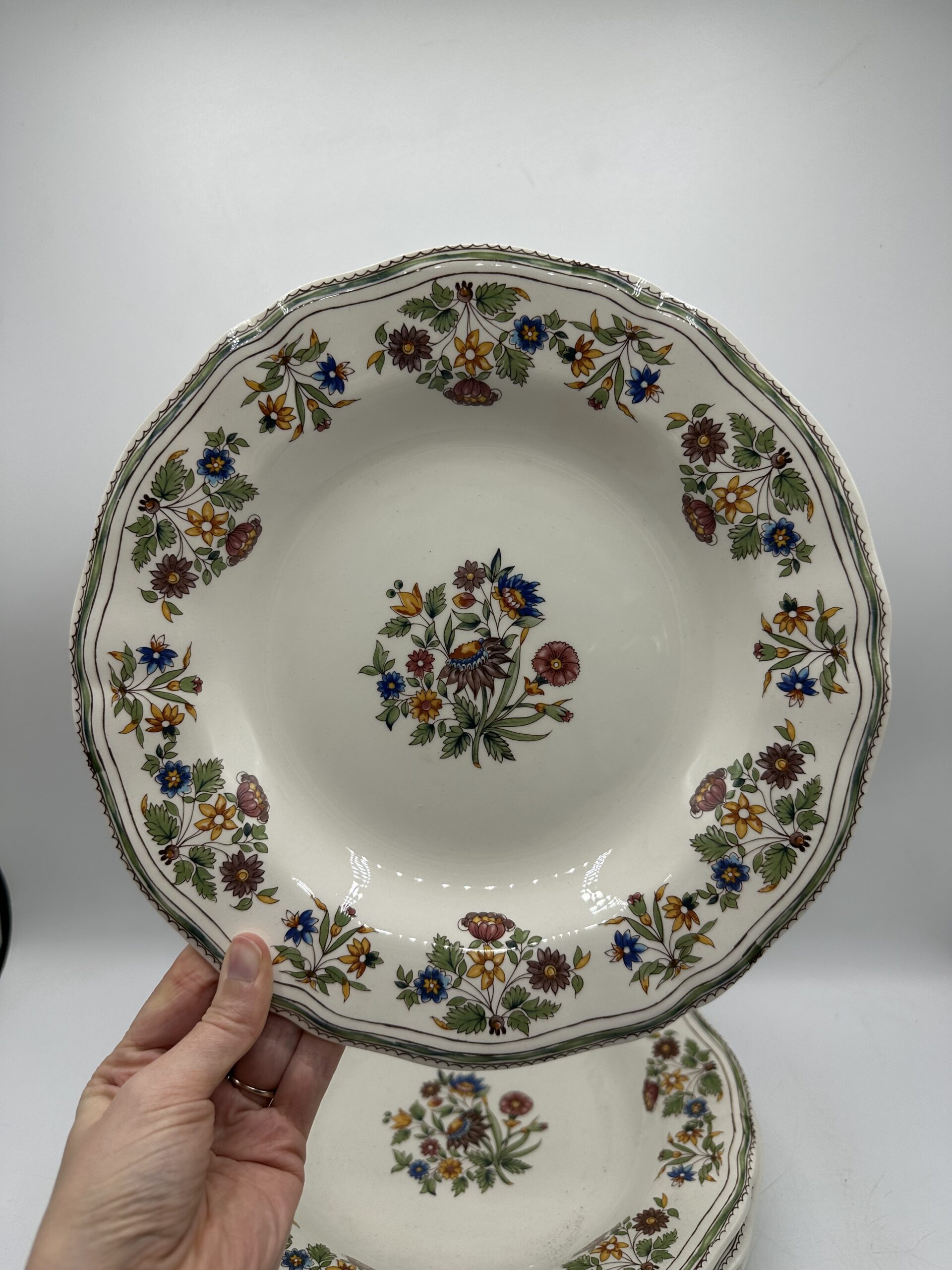 6 assiettes creuses Gien Moustiers Olerys – Image 4