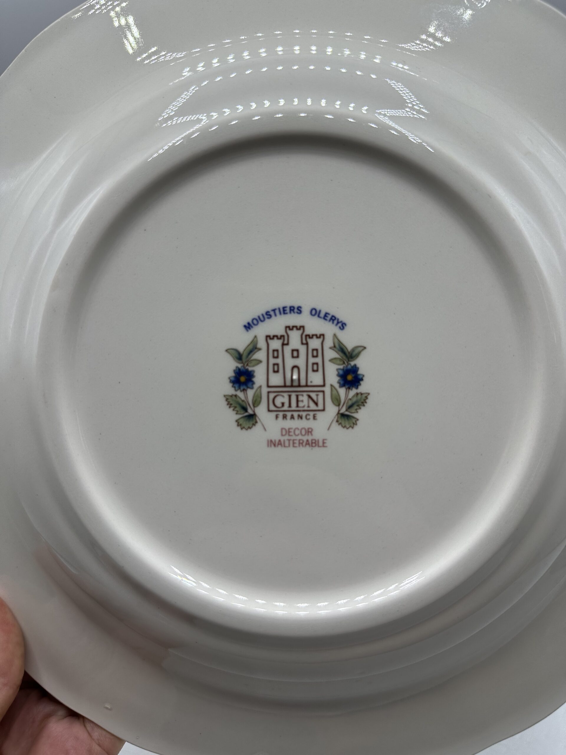 6 assiettes creuses Gien Moustiers Olerys – Image 5