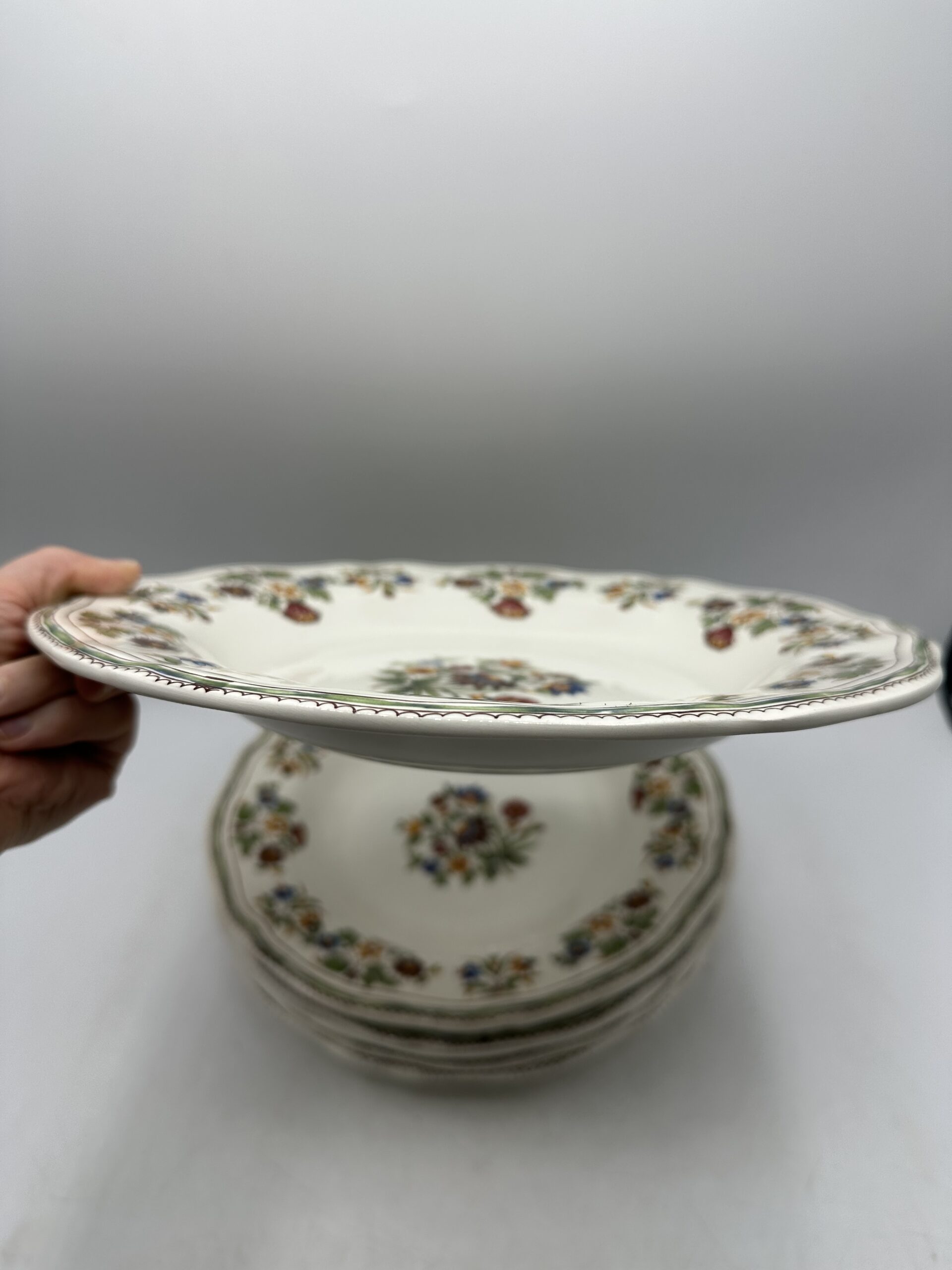 6 assiettes creuses Gien Moustiers Olerys – Image 7