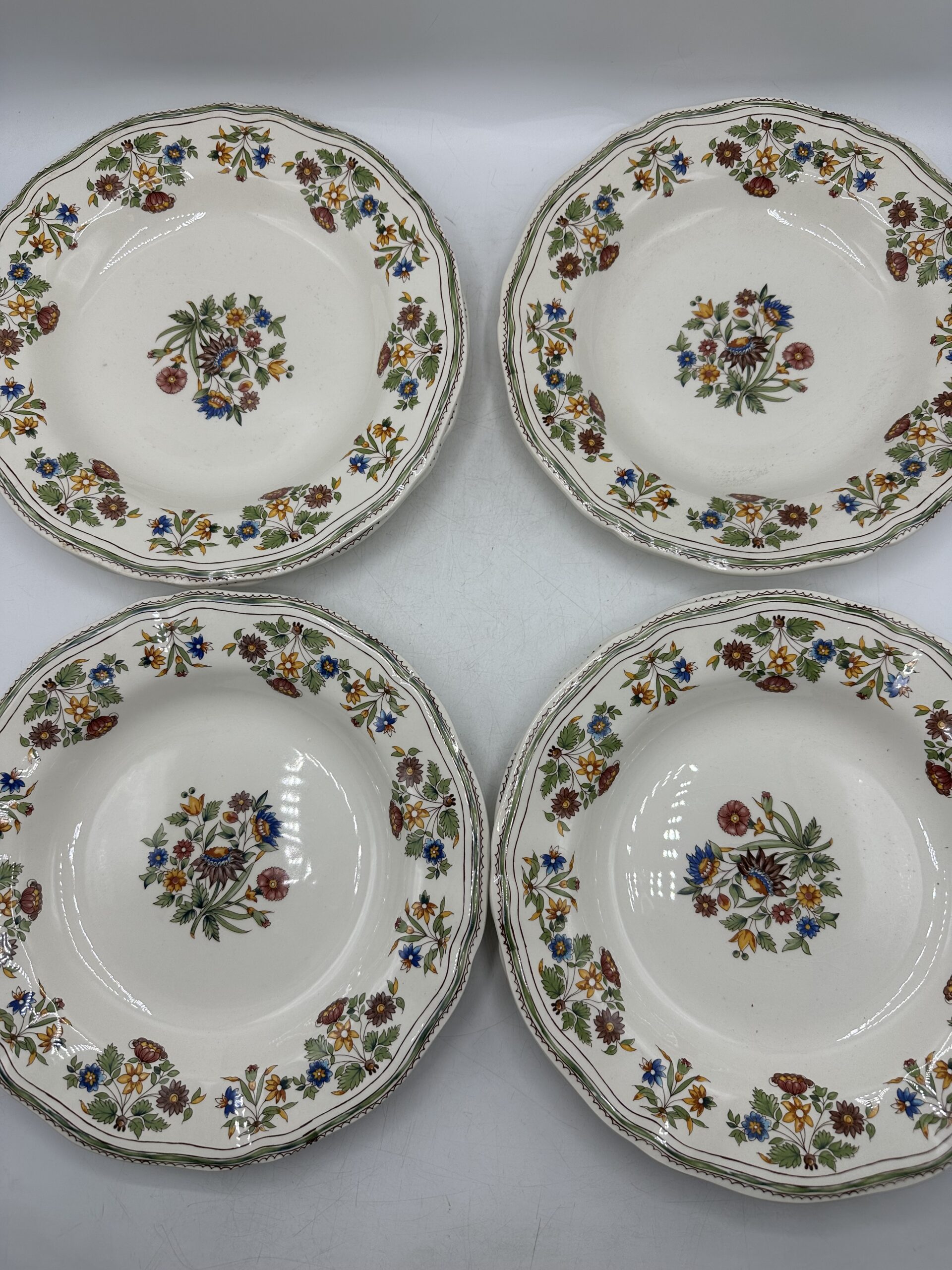 6 assiettes creuses Gien Moustiers Olerys – Image 8