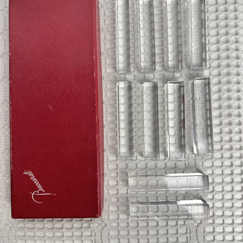 10 repose-couteaux en cristal Baccarat