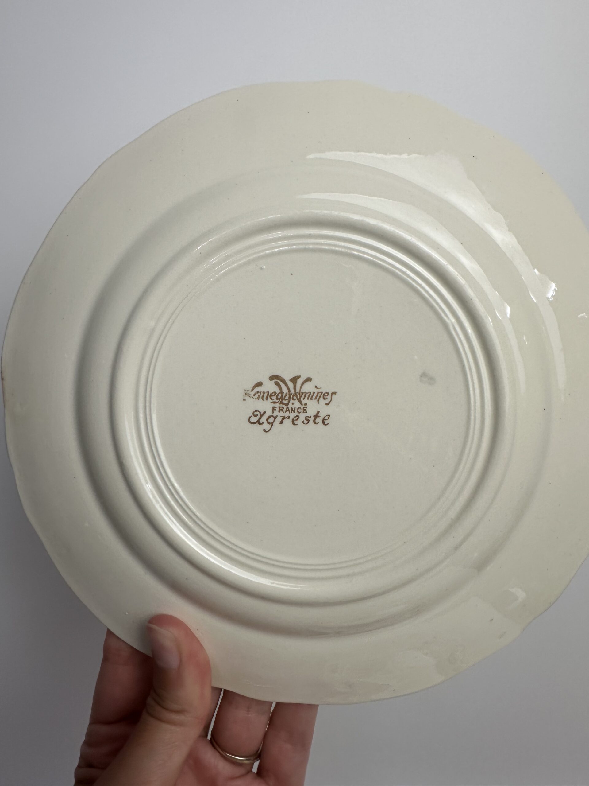 6 assiettes à dessert Agreste Sarreguemines – Image 3