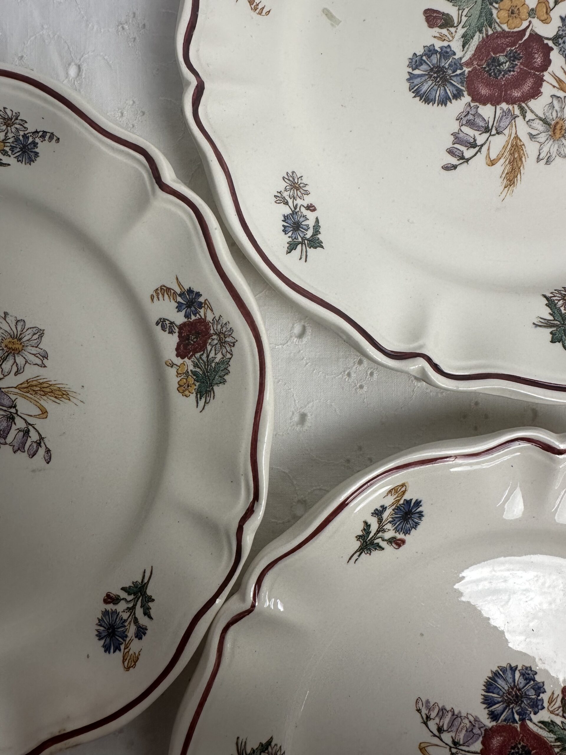 6 assiettes à dessert Agreste Sarreguemines – Image 4