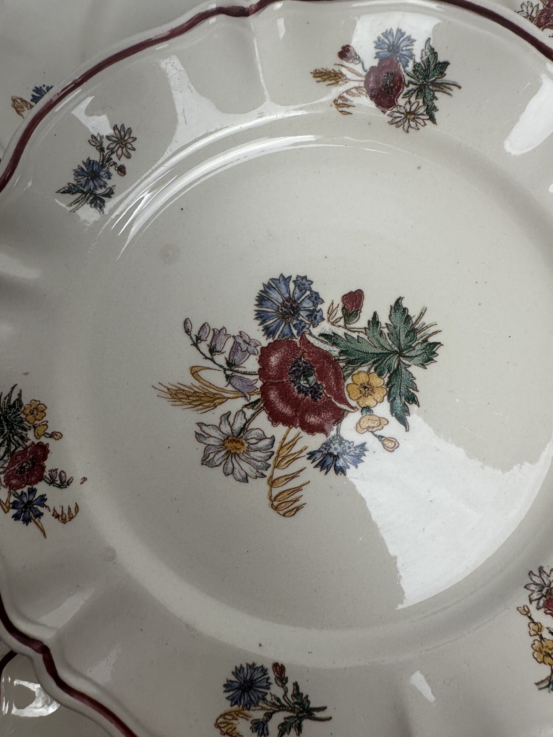 6 assiettes à dessert Agreste Sarreguemines – Image 6