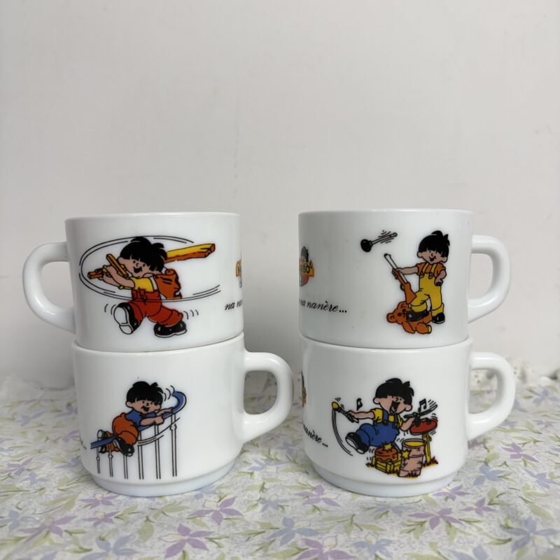 4 tasses publicitaire Haribo vintage