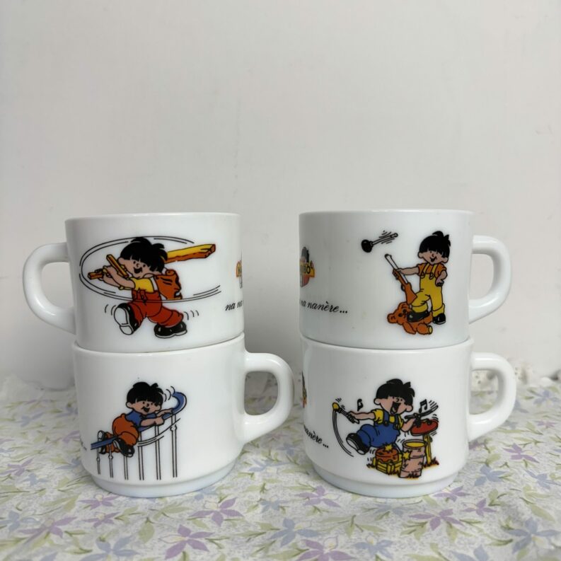 4 tasses publicitaire Haribo vintage