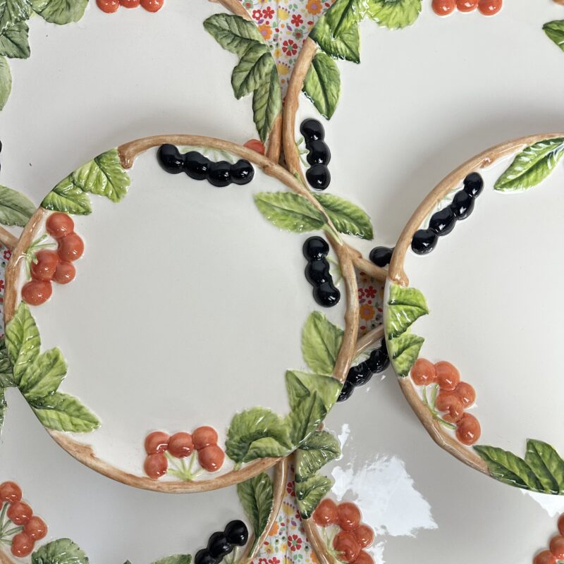 6 assiettes Arnolfo Di Cambio barbotine