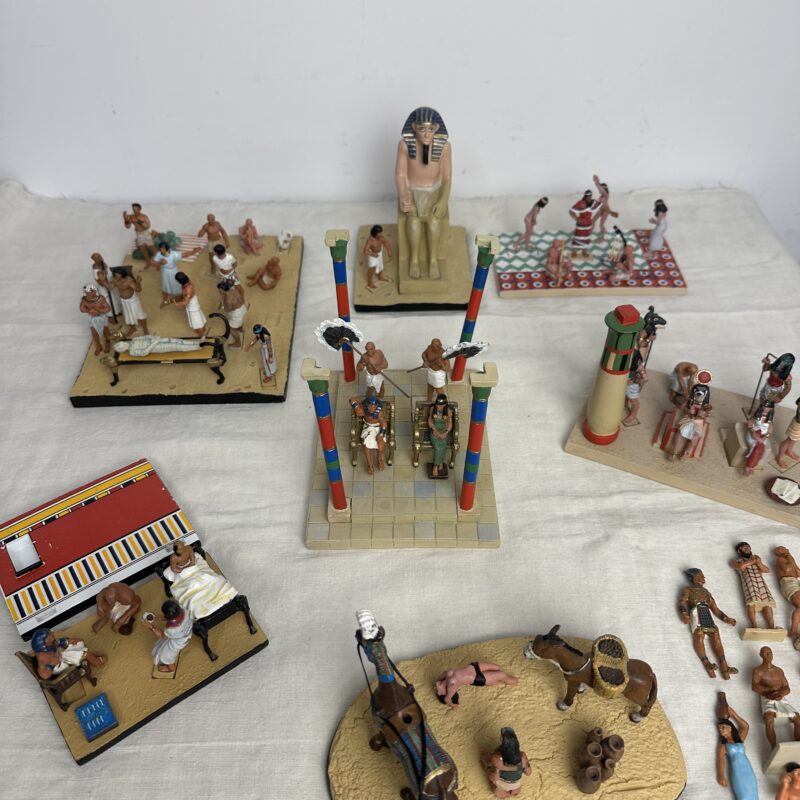 Scènes Égypte antique figurines en plomb