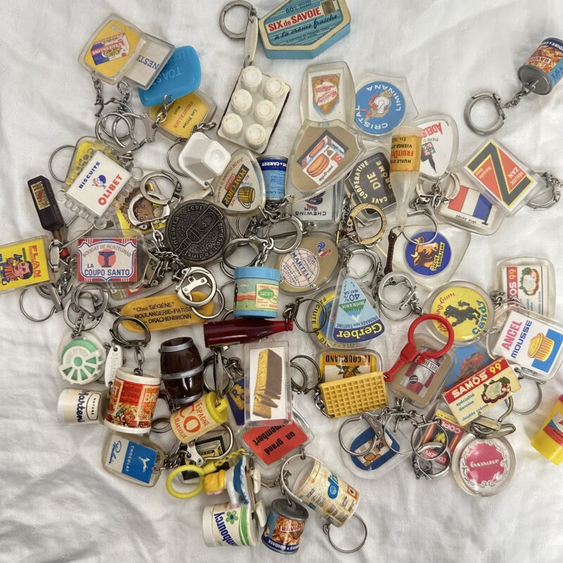 Collection porte-clés vintage alimentaires