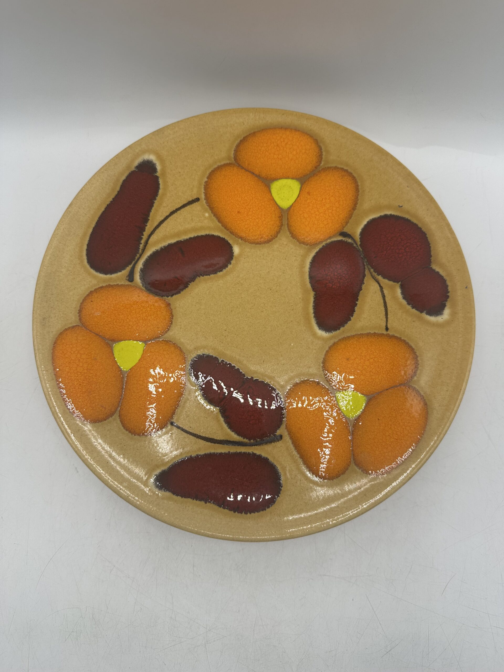 6 assiettes Saint Clément floral vintage – Image 3