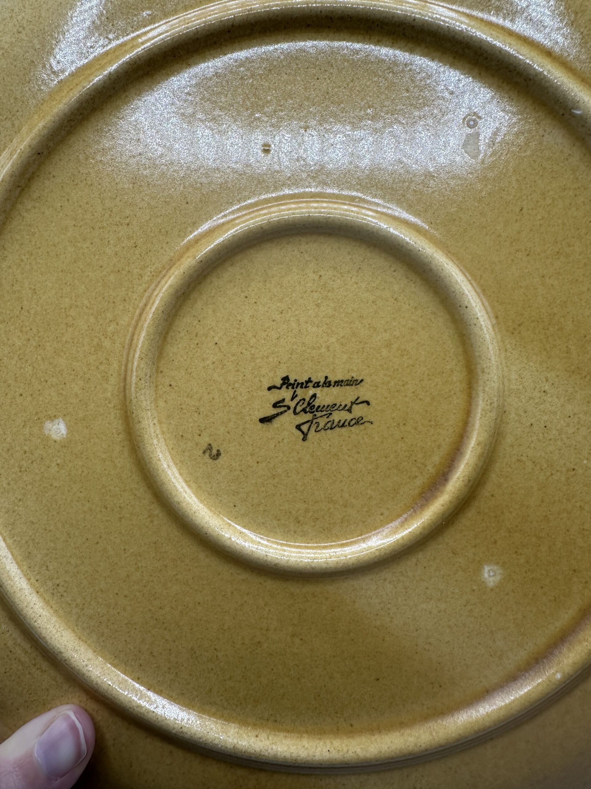 6 assiettes Saint Clément floral vintage – Image 7