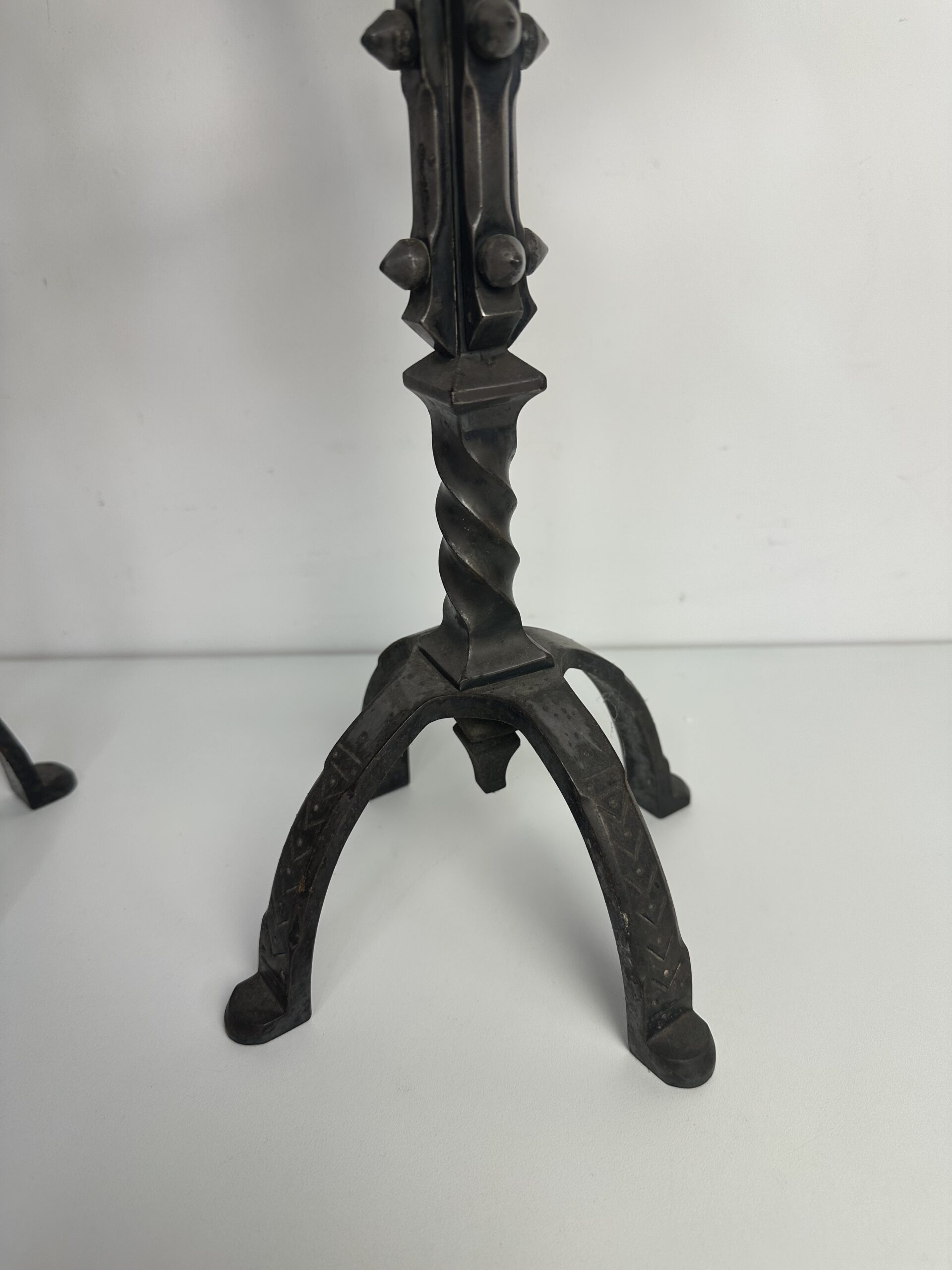 Duo de candélabre chandelier fer forgé – Image 9