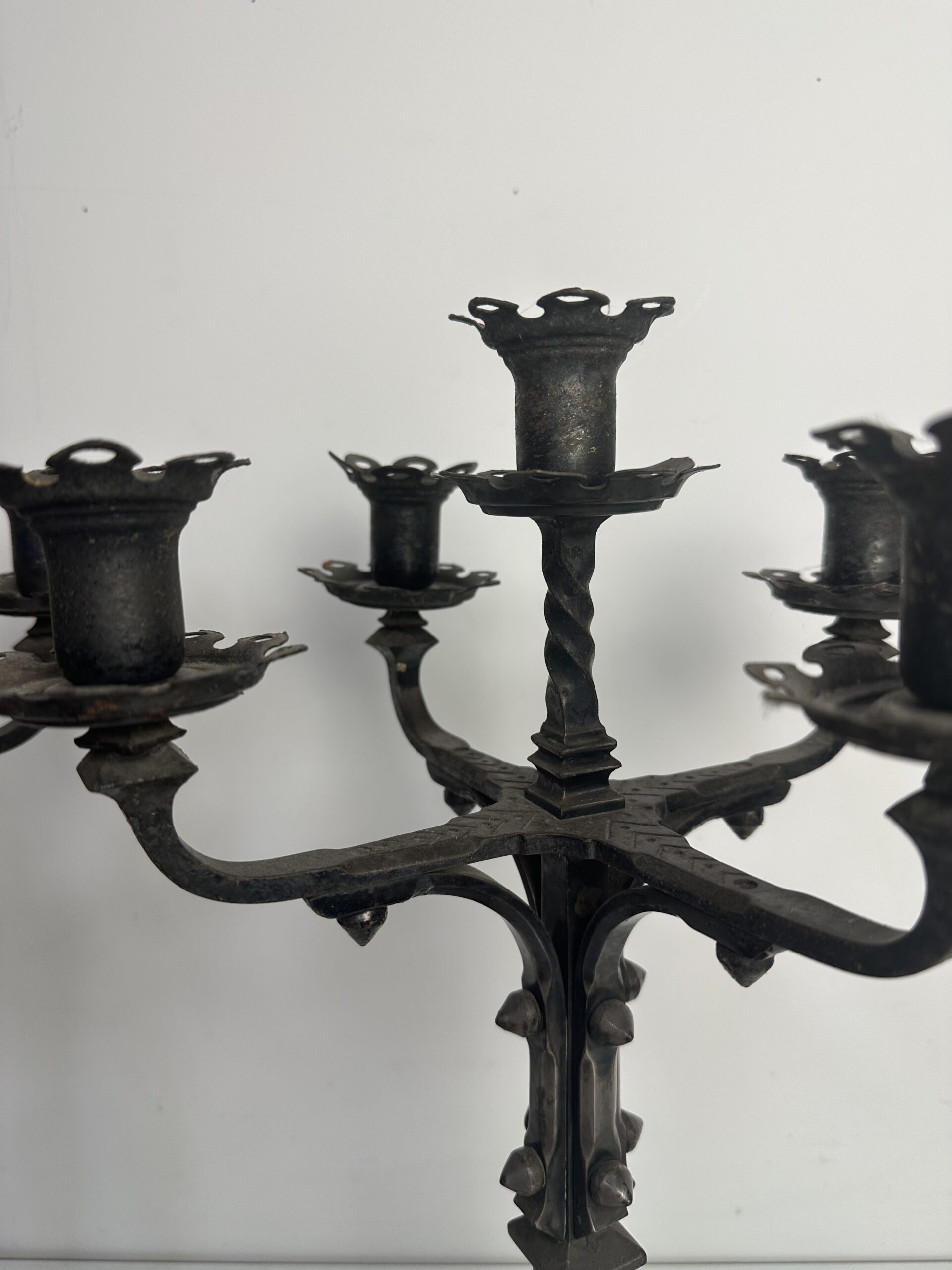 Duo de candélabre chandelier fer forgé – Image 10