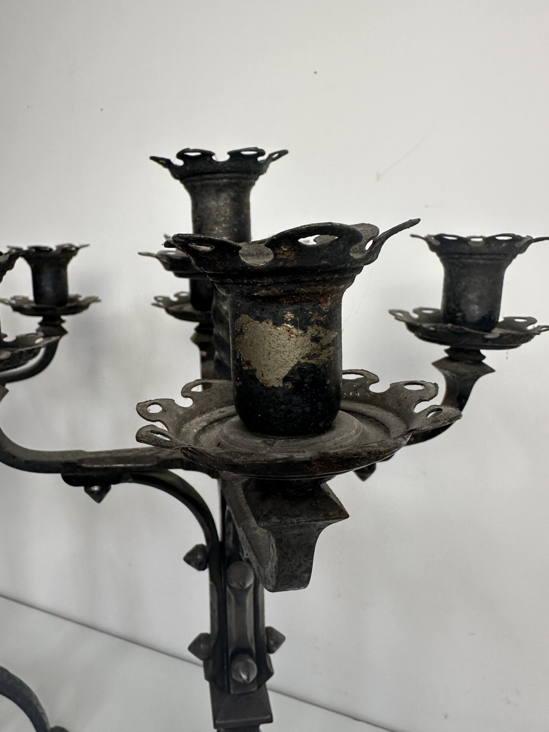 Duo de candélabre chandelier fer forgé – Image 11