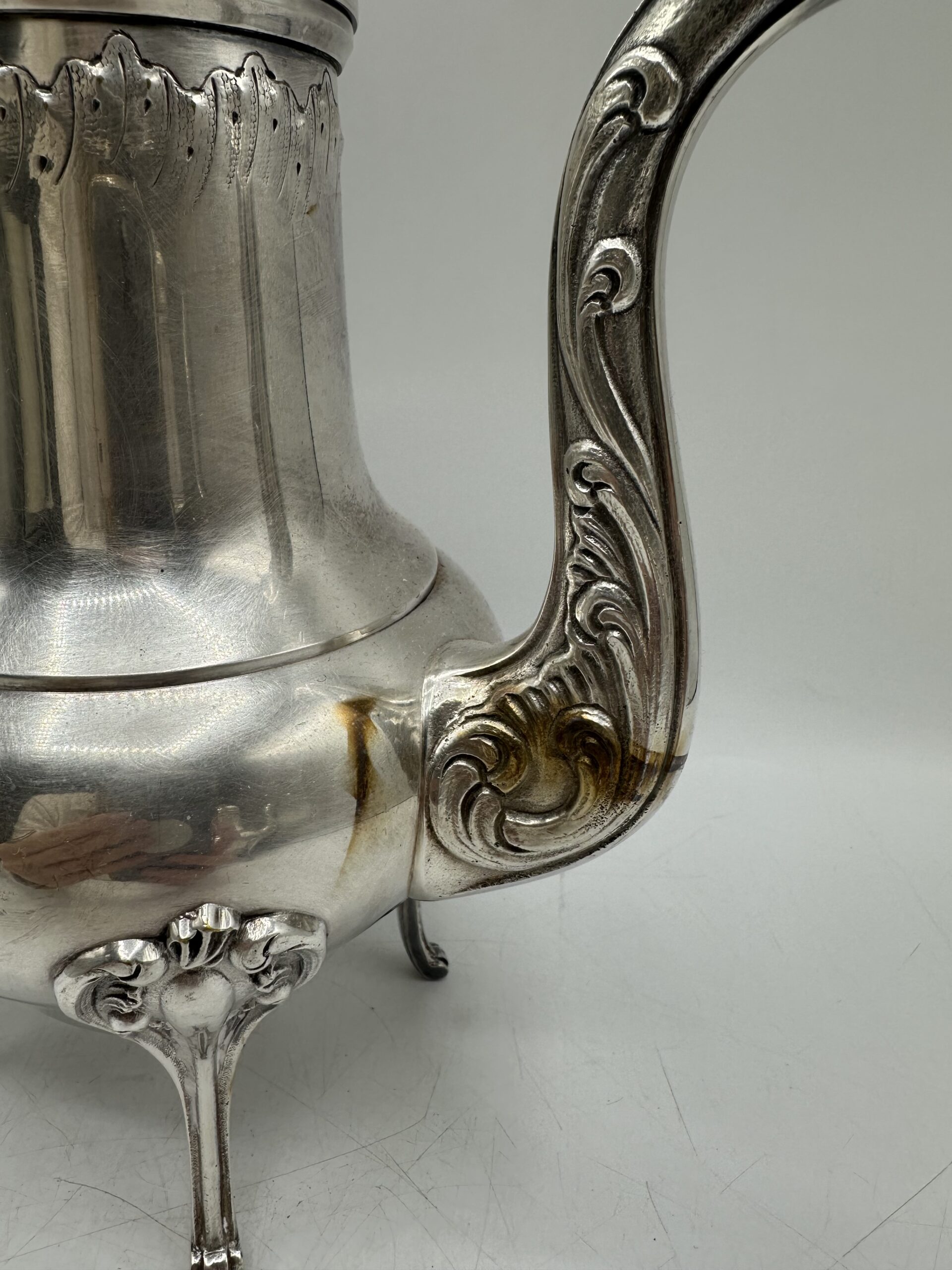 Duo théières anciennes métal argenté – Image 9