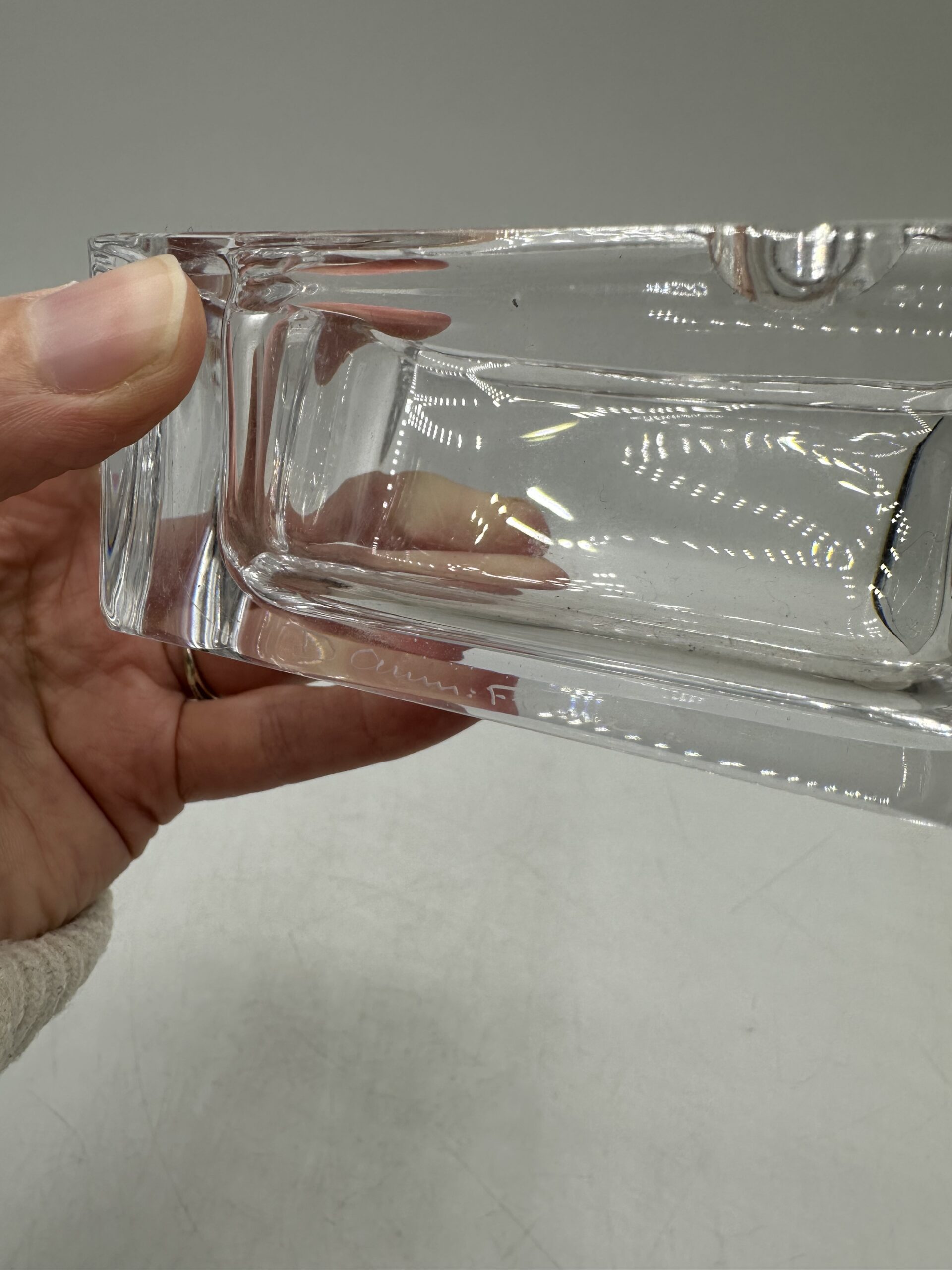 Cendrier cristal Daum France – Image 7