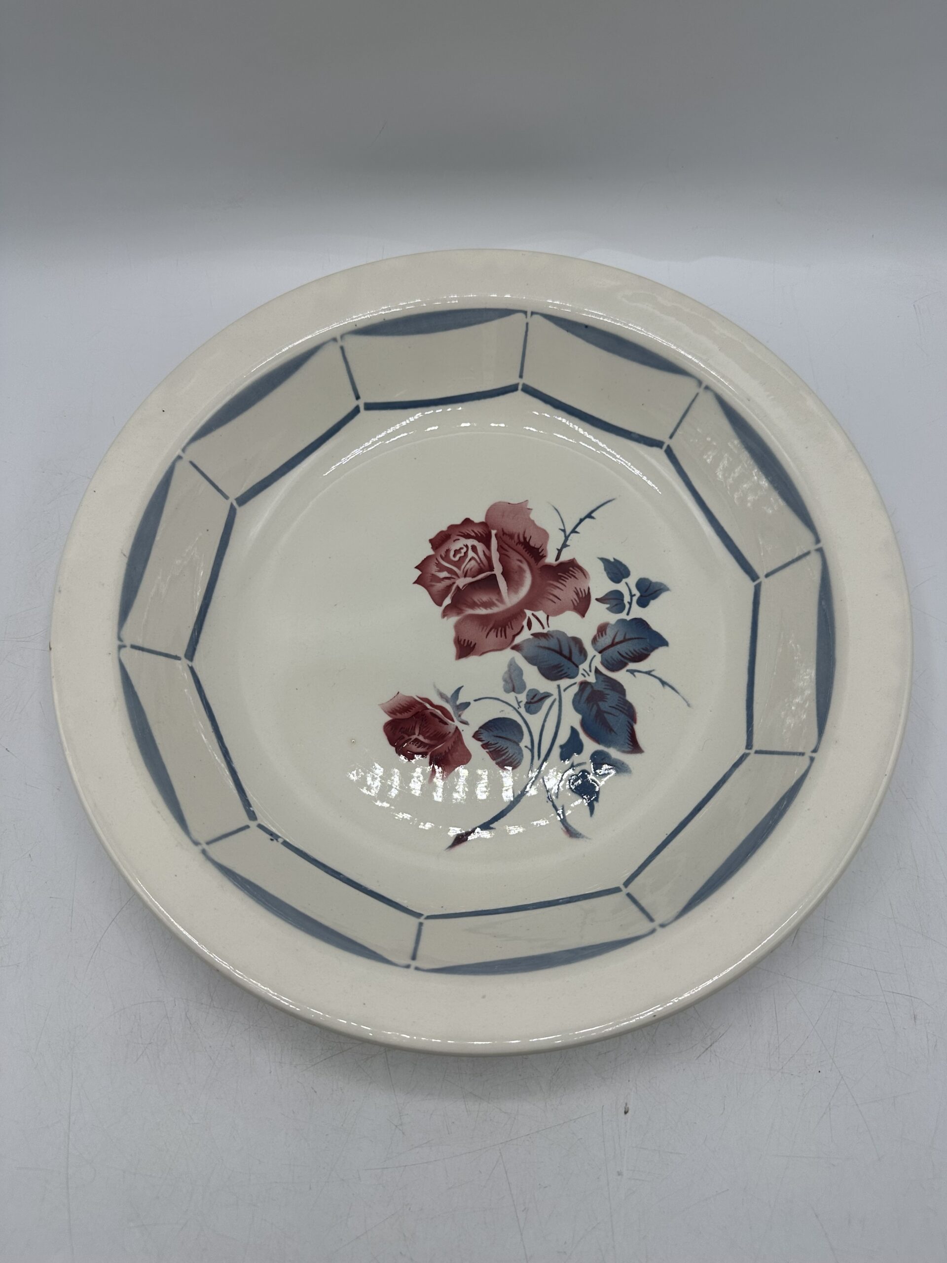 Ancien plat creux Malmaison Digoin Sarreguemines – Image 2