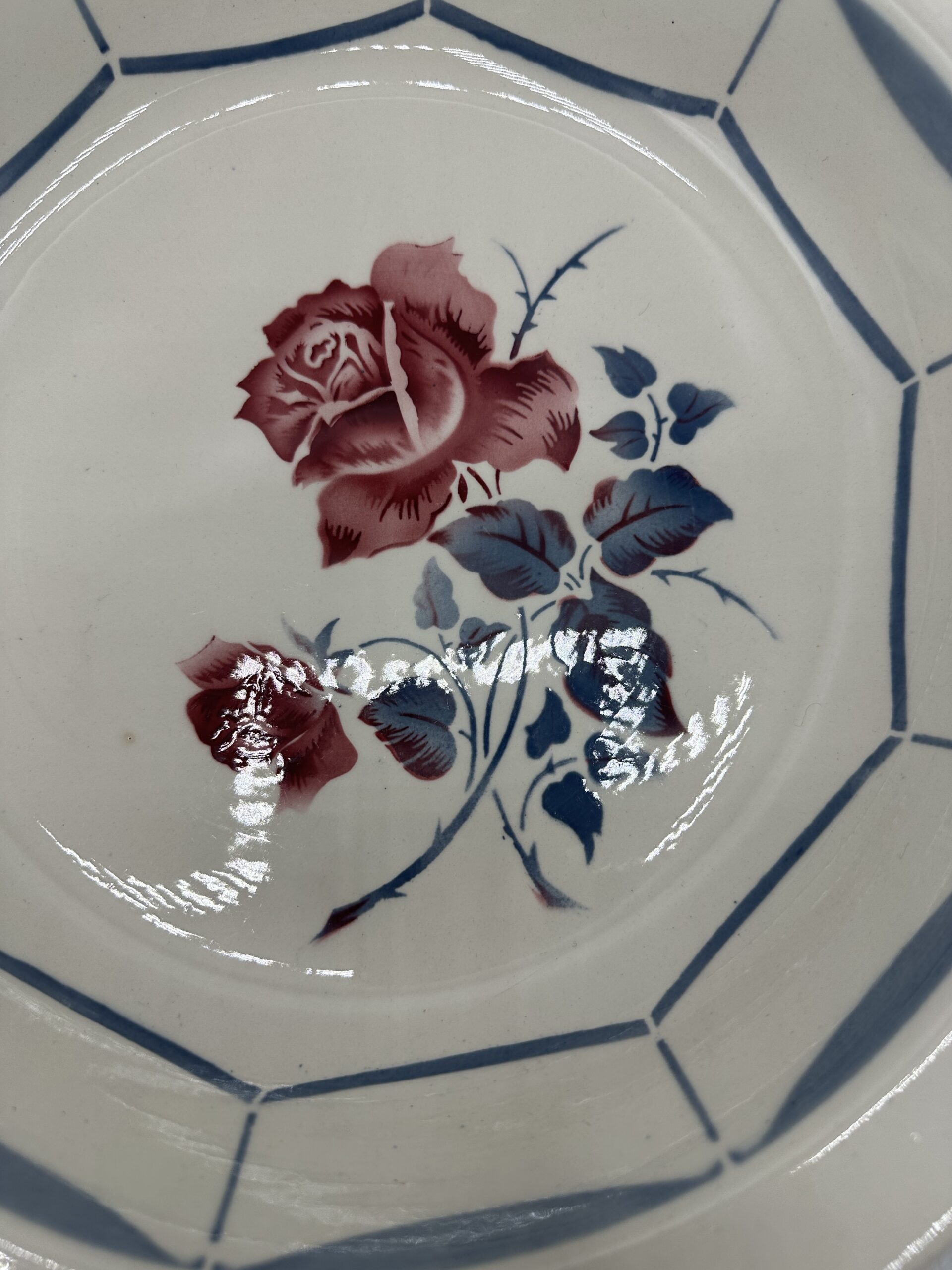 Ancien plat creux Malmaison Digoin Sarreguemines – Image 3