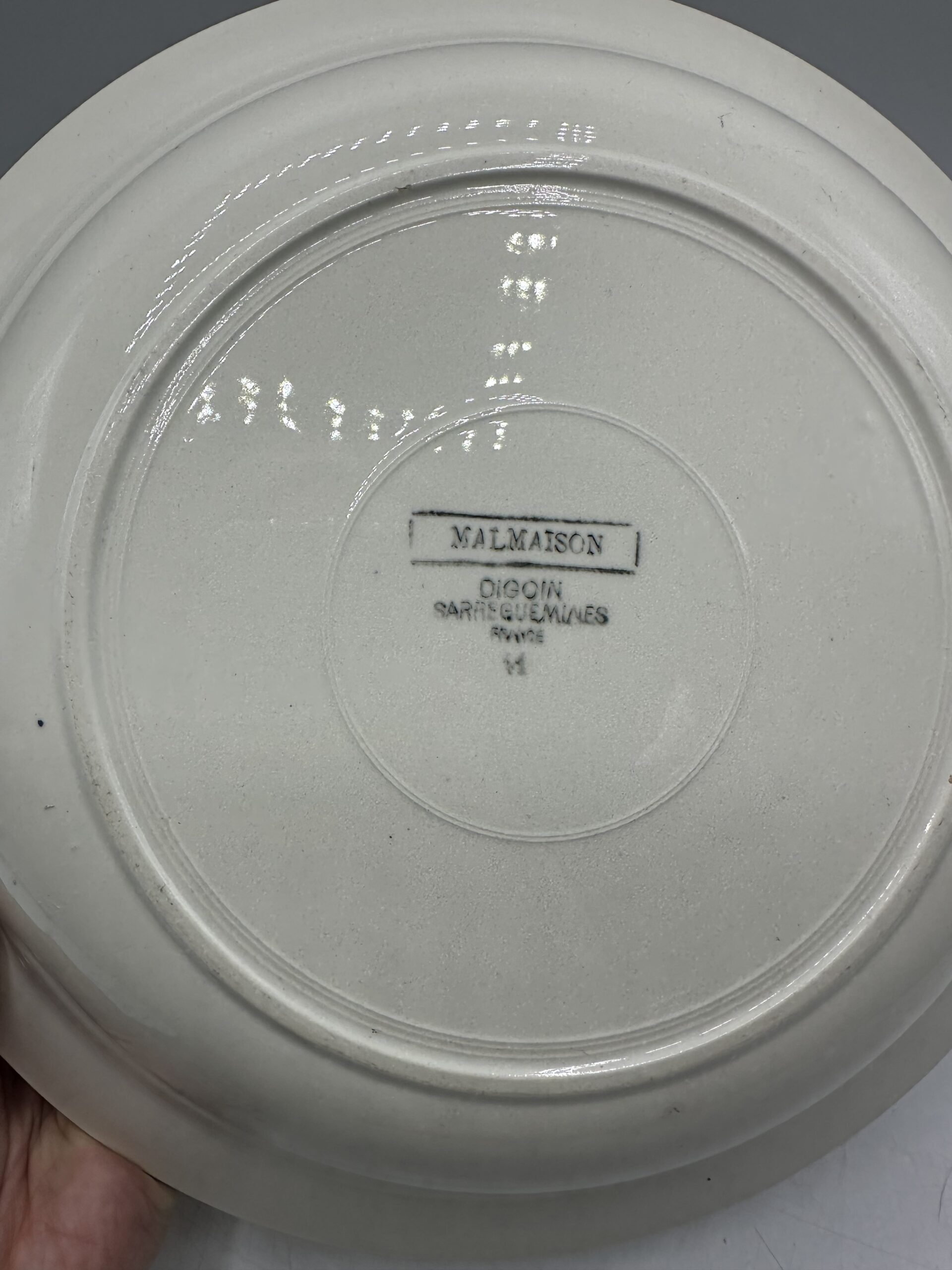 Ancien plat creux Malmaison Digoin Sarreguemines – Image 5