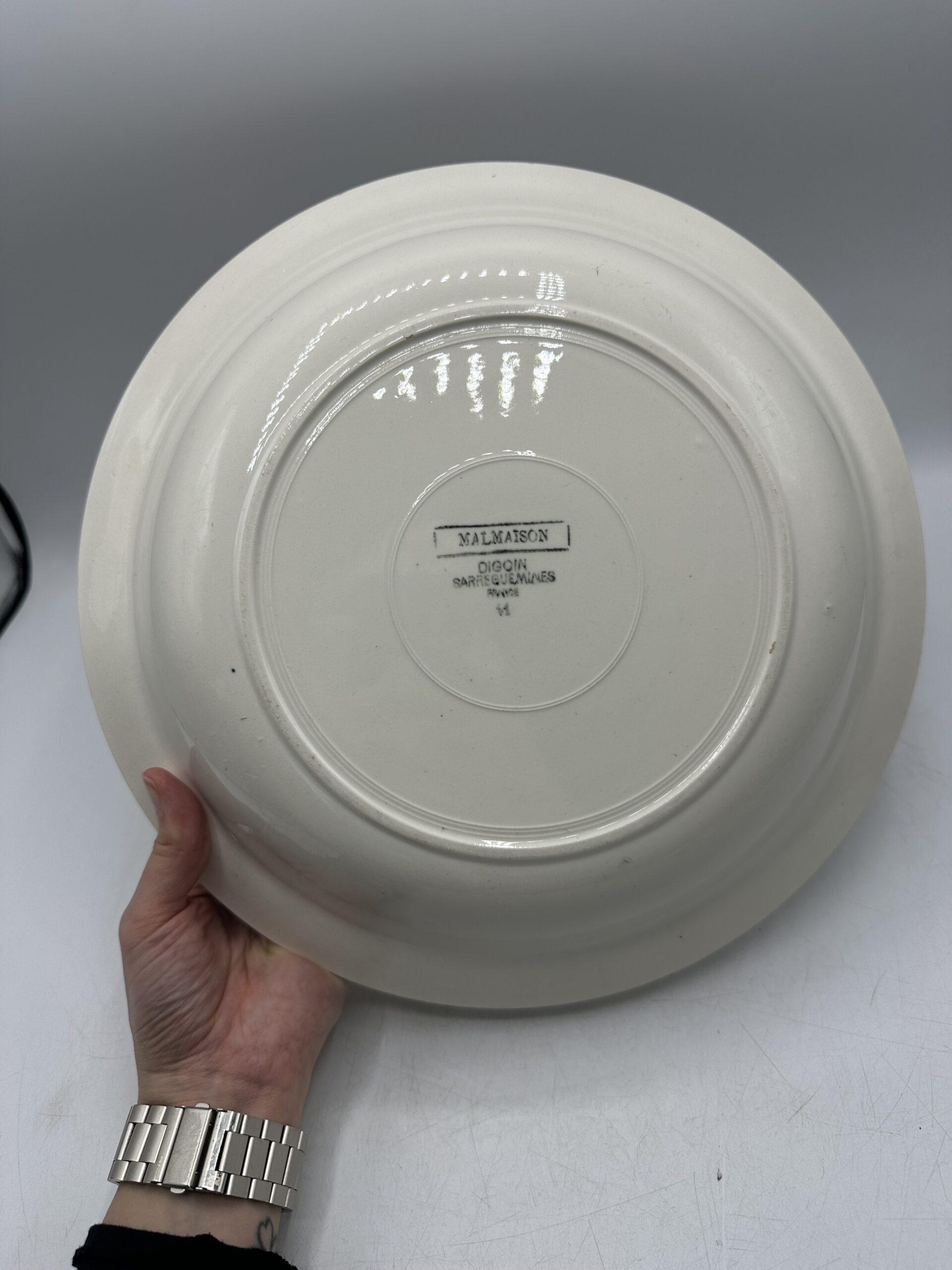 Ancien plat creux Malmaison Digoin Sarreguemines – Image 6