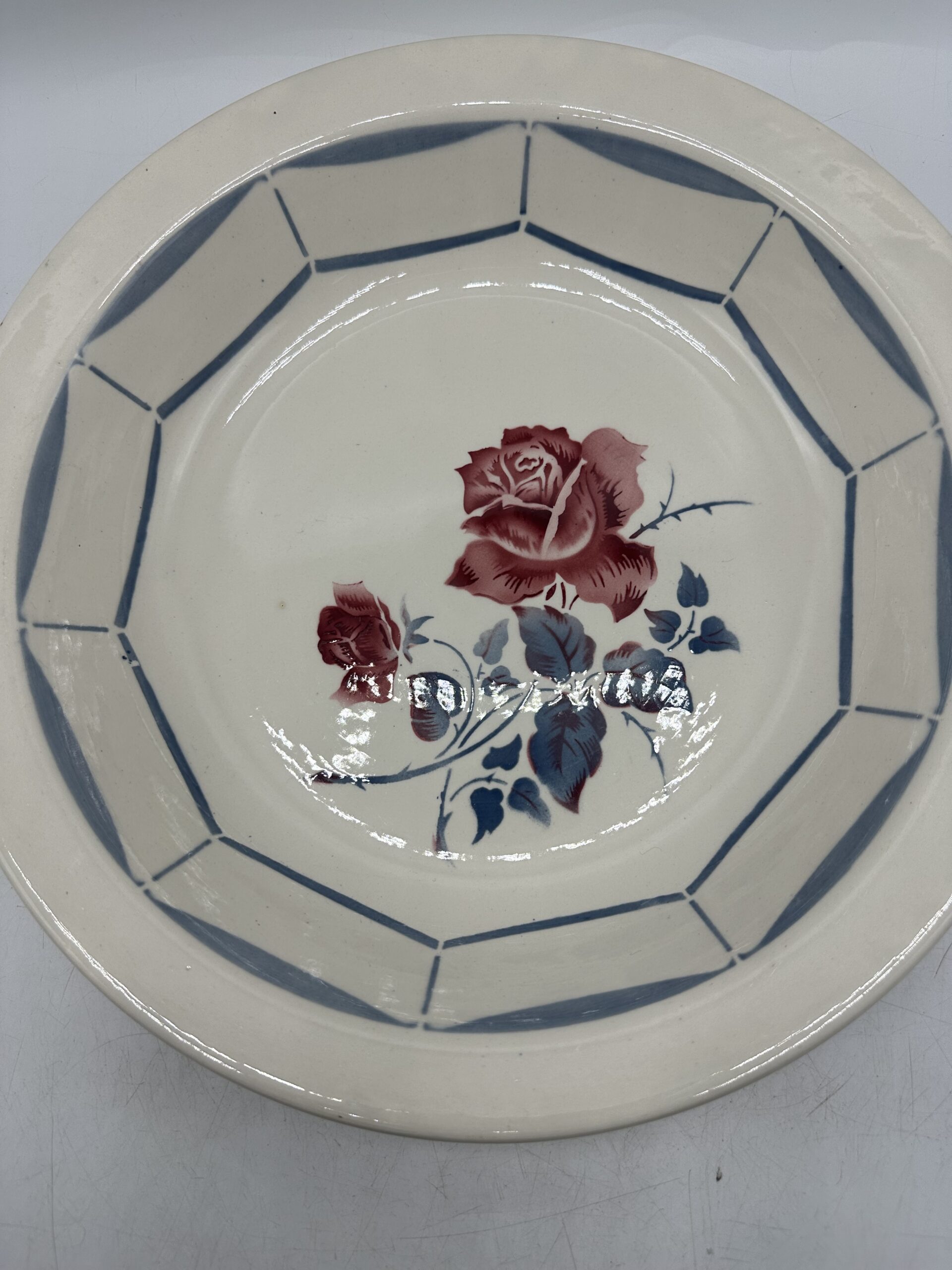 Ancien plat creux Malmaison Digoin Sarreguemines – Image 9