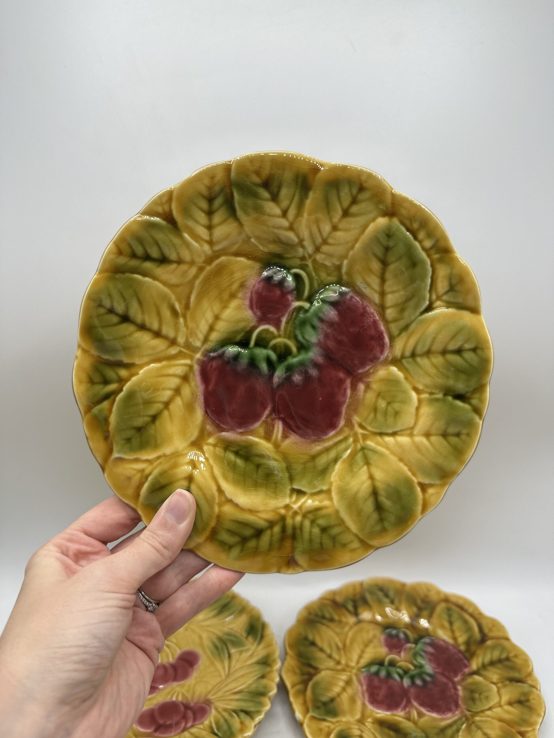 10 assiettes barbotine Sarreguemines – Image 2