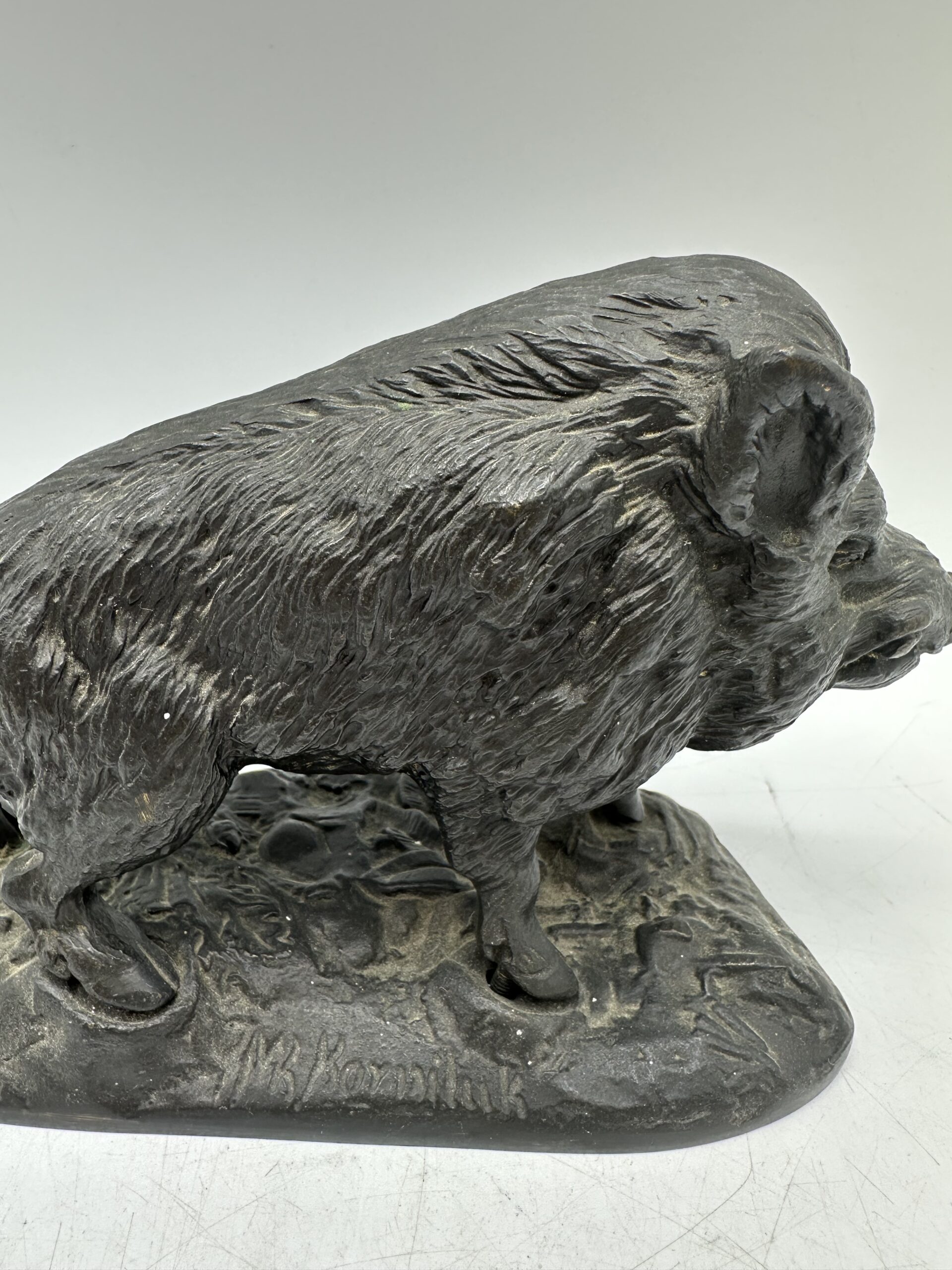 Sanglier bronze AK Korniluk – Image 4