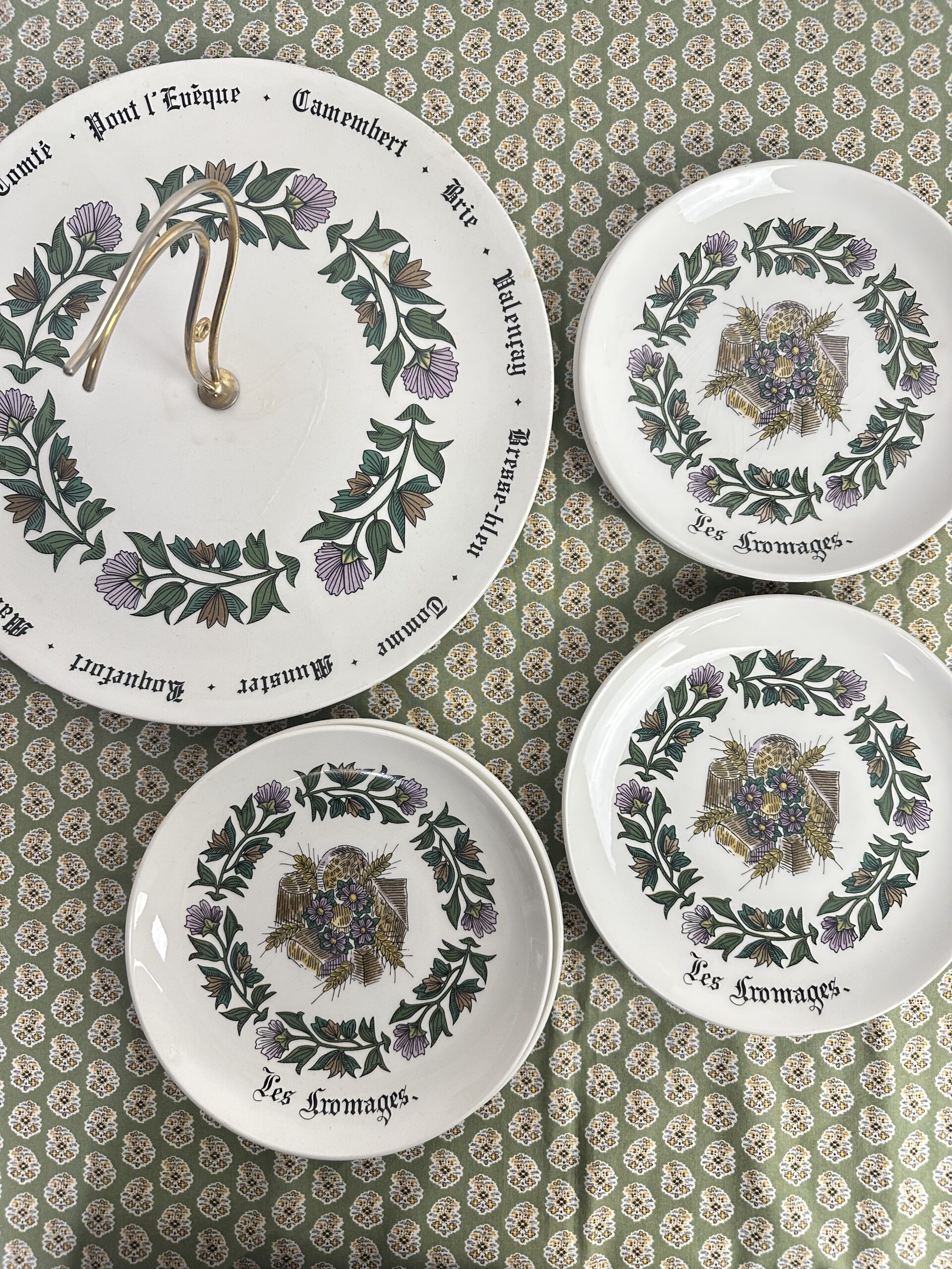 Ancien service à fromage Gien