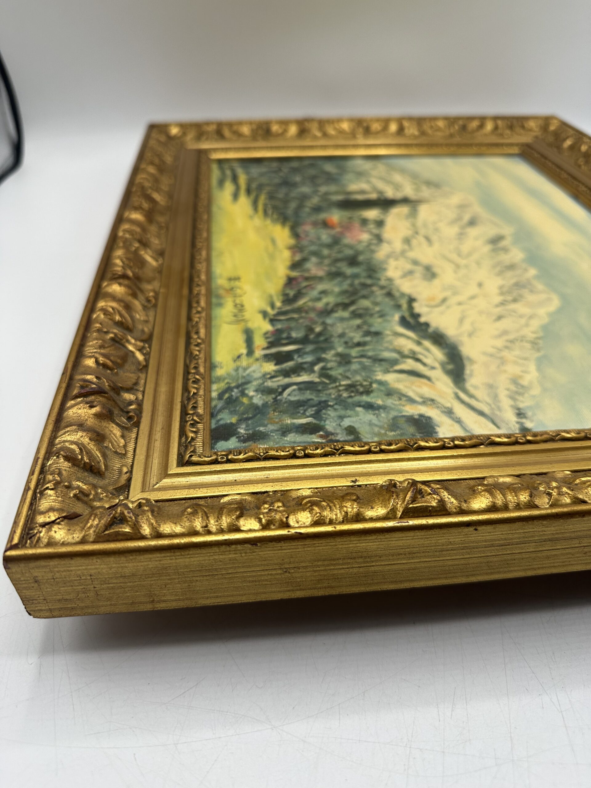 Ancienne peinture à l'huile paysage – Image 3