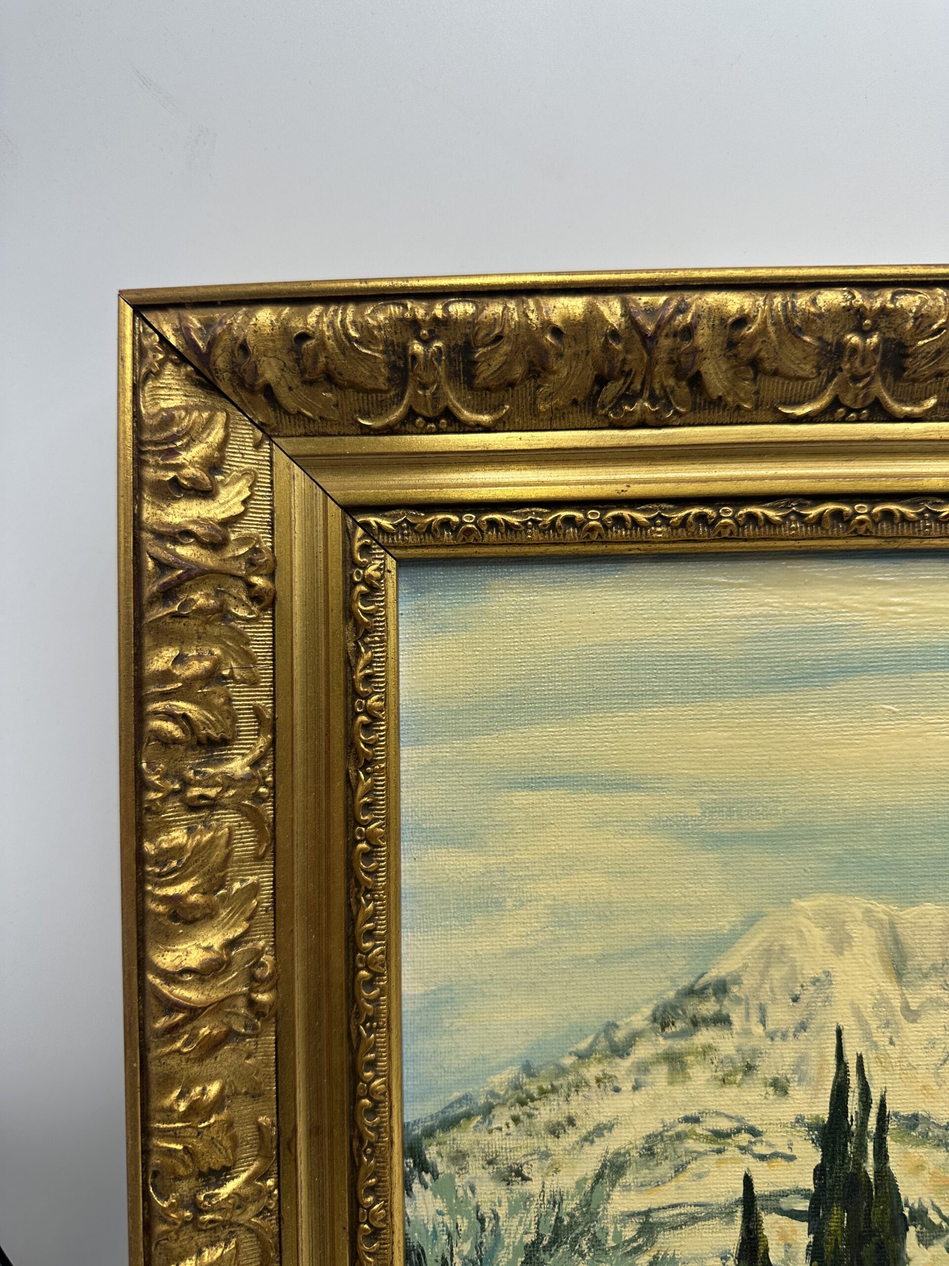 Ancienne peinture à l'huile paysage – Image 8